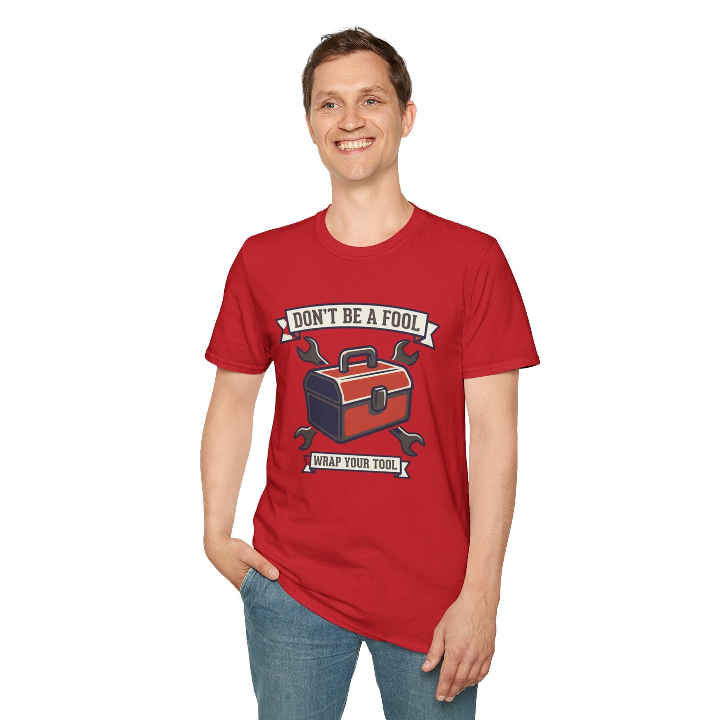Don't Be a Fool Toolbox T‑Shirt — Wrap Your Tool Shirt for Mechanics & DIYers