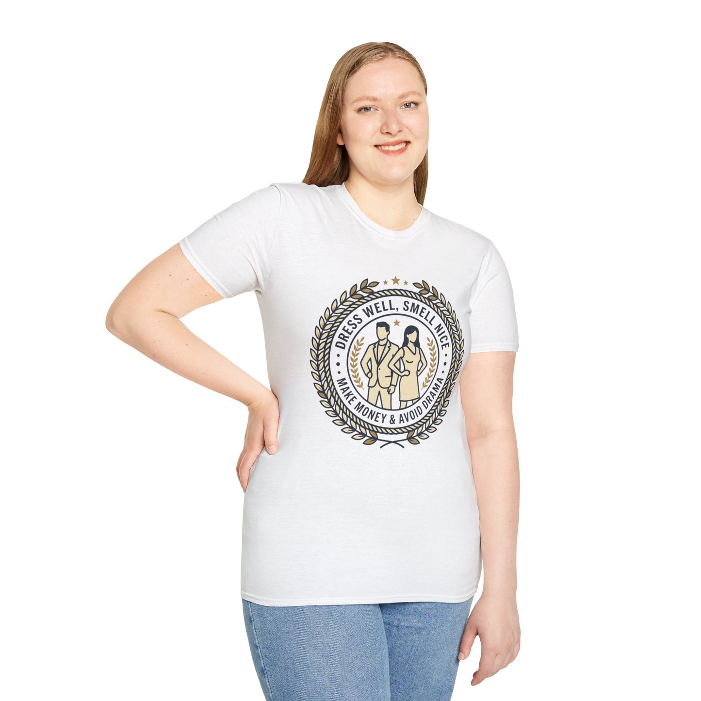 "Dress Well, Smell Nice" Vintage Couple Graphic Tee