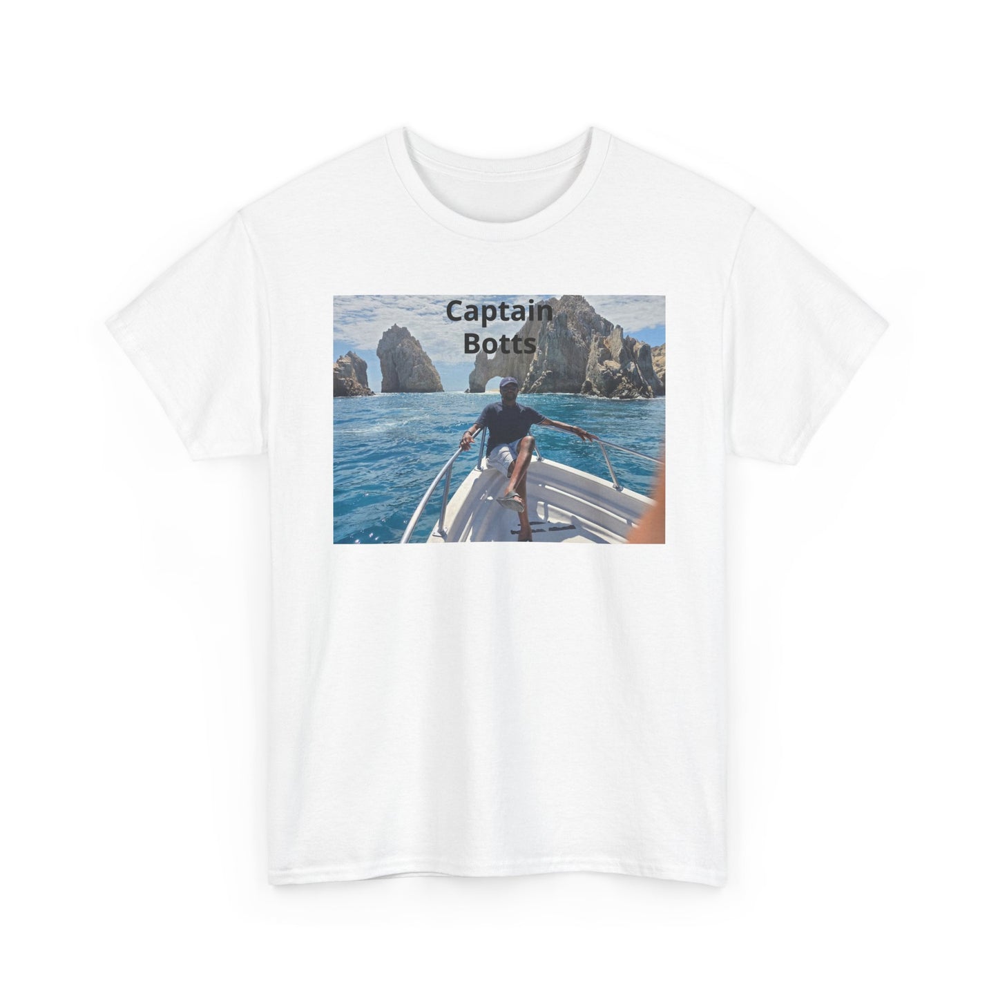 Larry T-Shirt — "Captain Botts" Boat Photo Graphic Tee | Nautical Vacation Crew Shirt