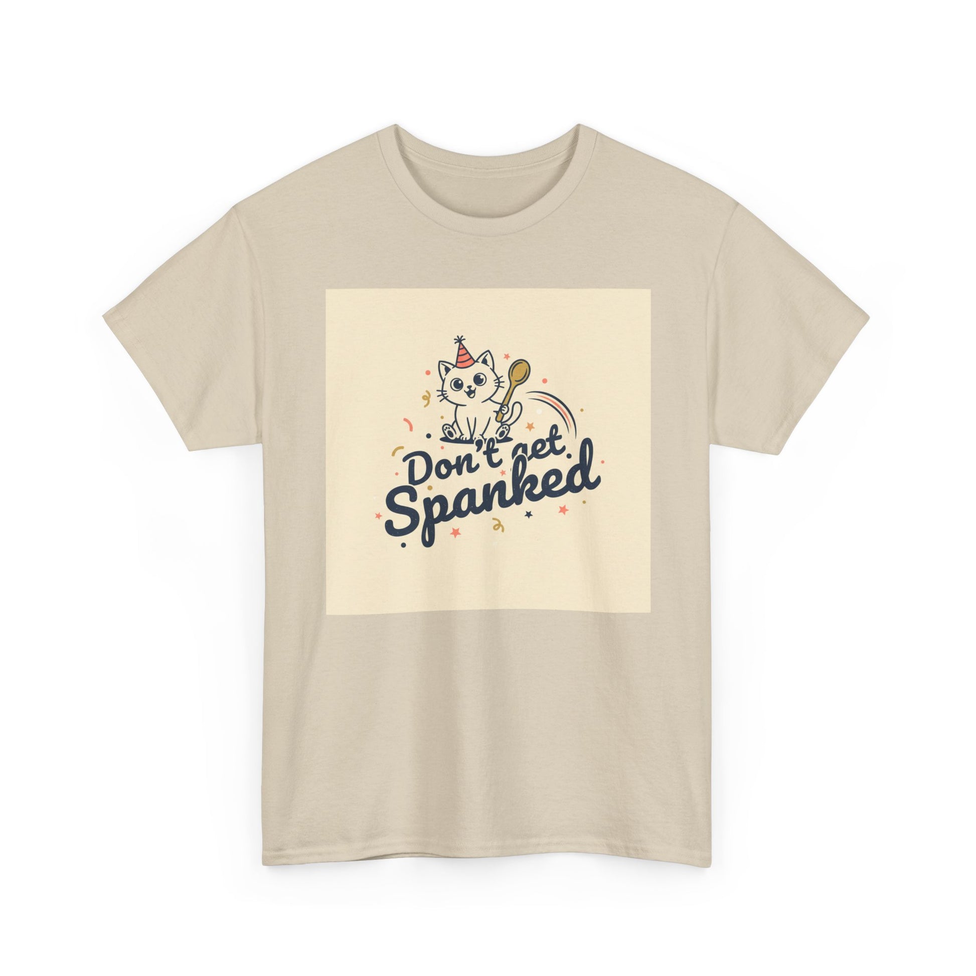 Don’t Get Spanked Cat Tee — Cute Retro Kitten Graphic T-Shirt Printify