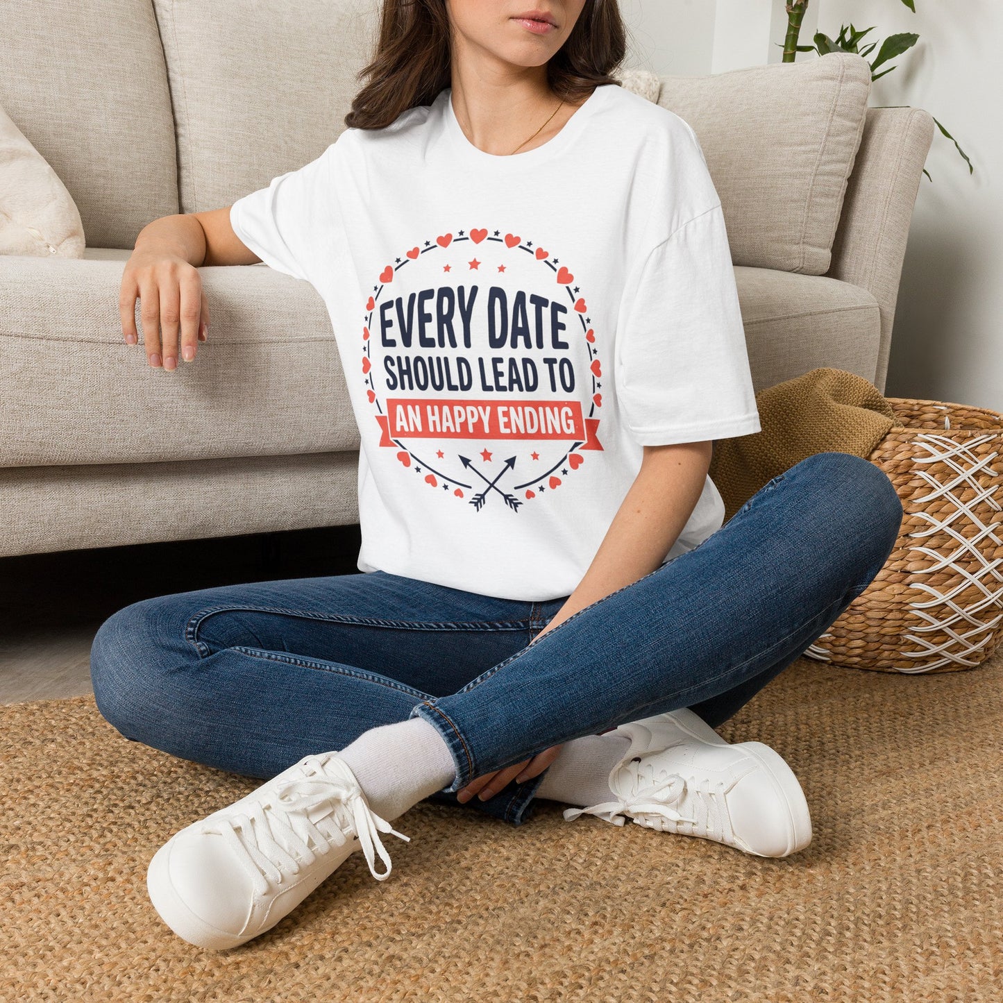Every Date Should Lead To An Happy Ending T-Shirt — Romantic Valentine’s Tee