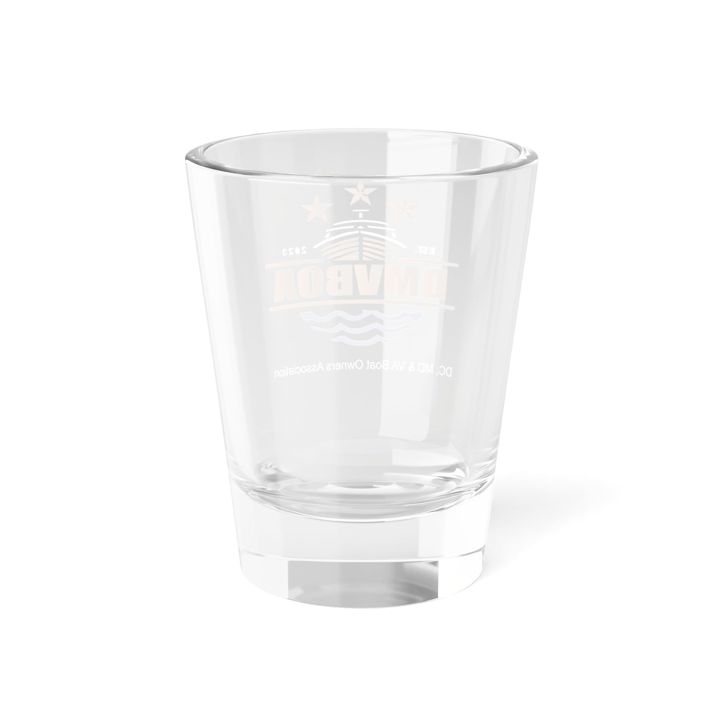 DMVBOA Logo Shot Glass — 1.5 oz Branded Party Shot Glass