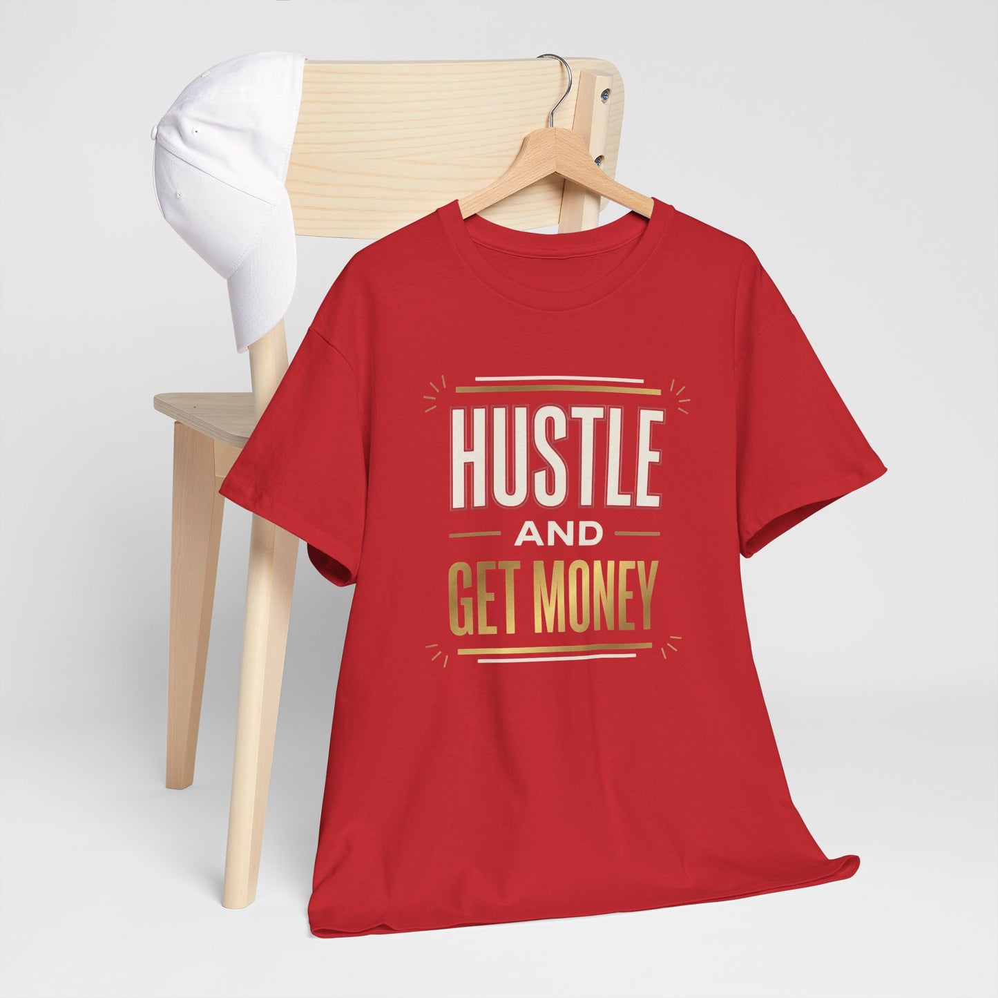 Hustle and Get Money Tee - Motivational Streetwear Graphic T-Shirt