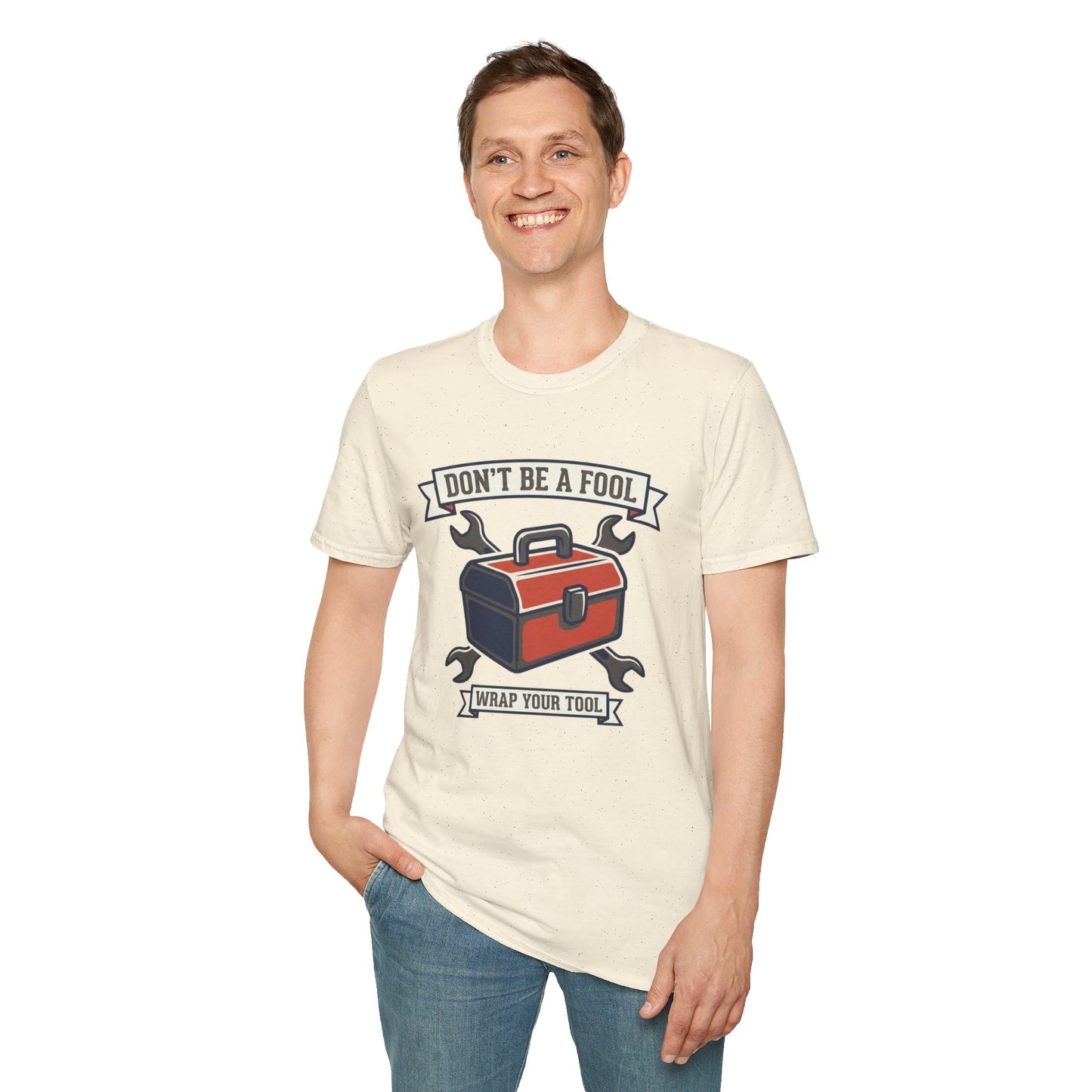 Don't Be a Fool Toolbox T‑Shirt — Wrap Your Tool Shirt for Mechanics & DIYers