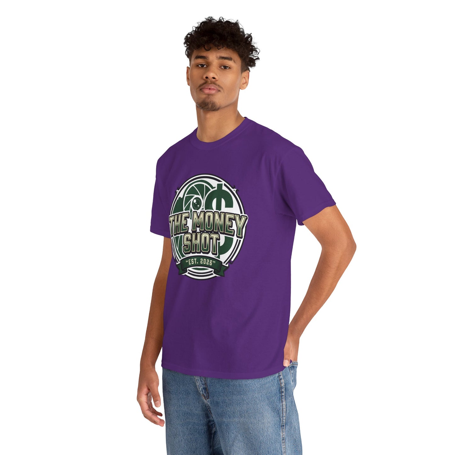 The Money Shot Graphic Tee — Retro Dollar Logo T-Shirt