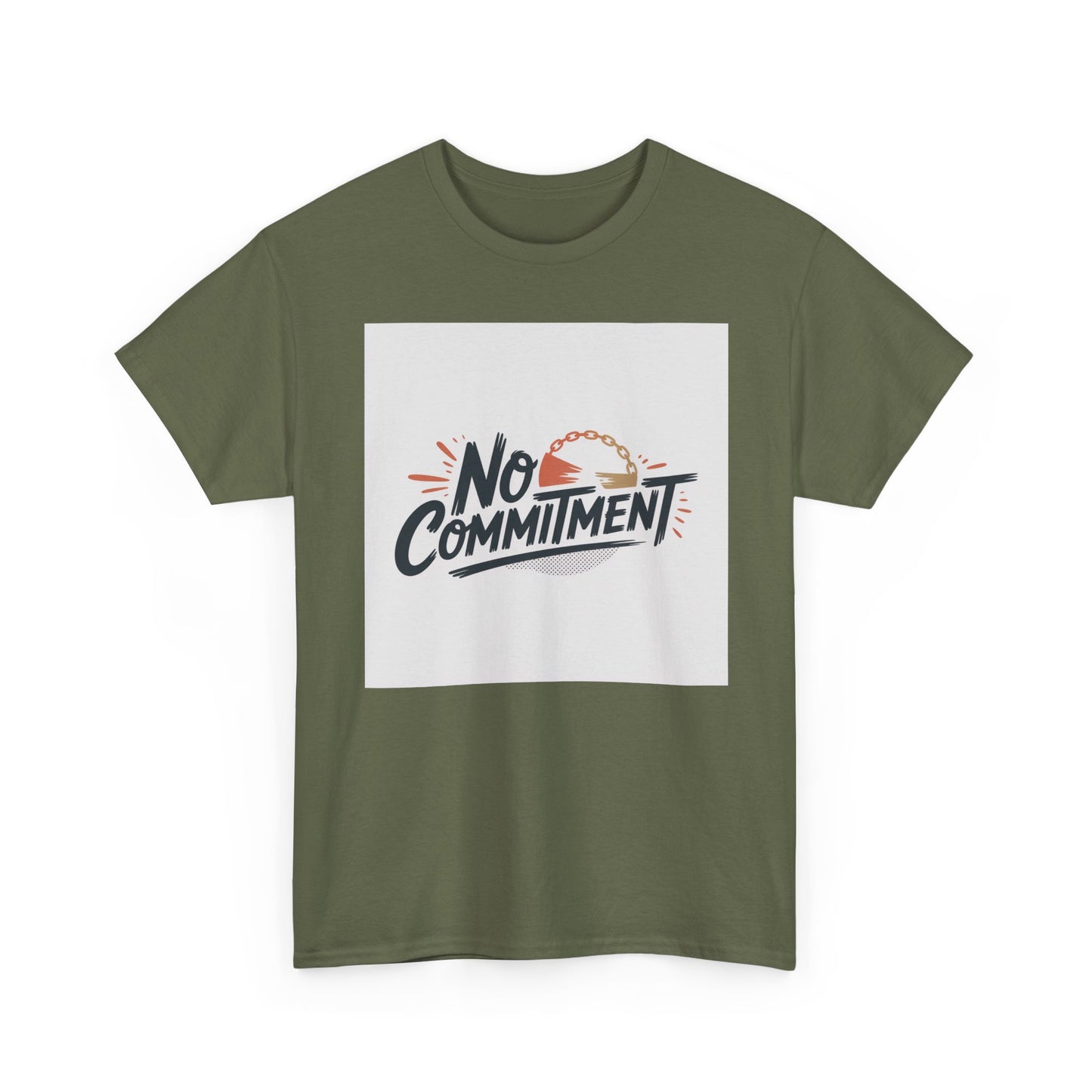 No Commitment T-Shirt — Funny Casual Graphic Tee for Dating & Freedom Lovers