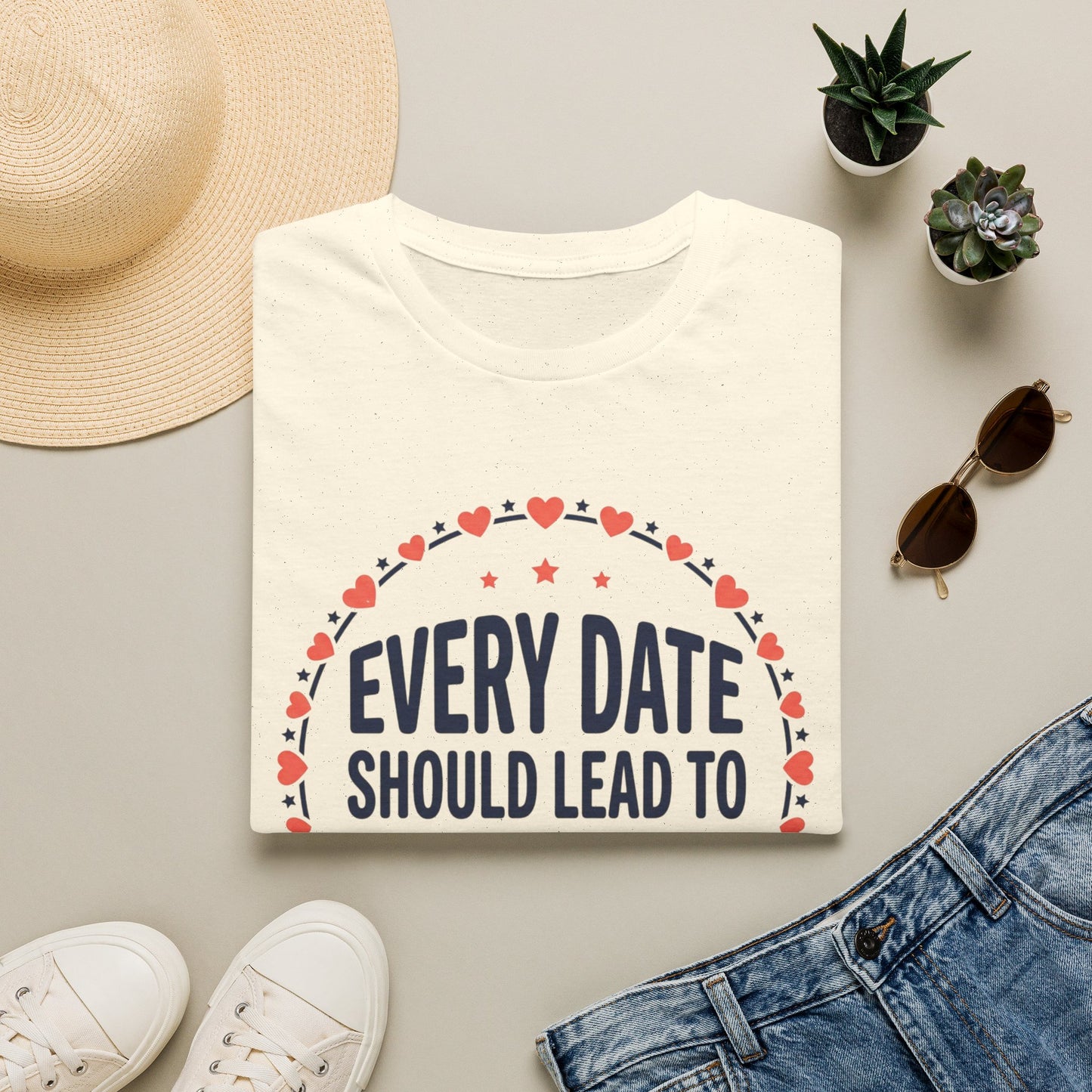 Every Date Should Lead To An Happy Ending T-Shirt — Romantic Valentine’s Tee