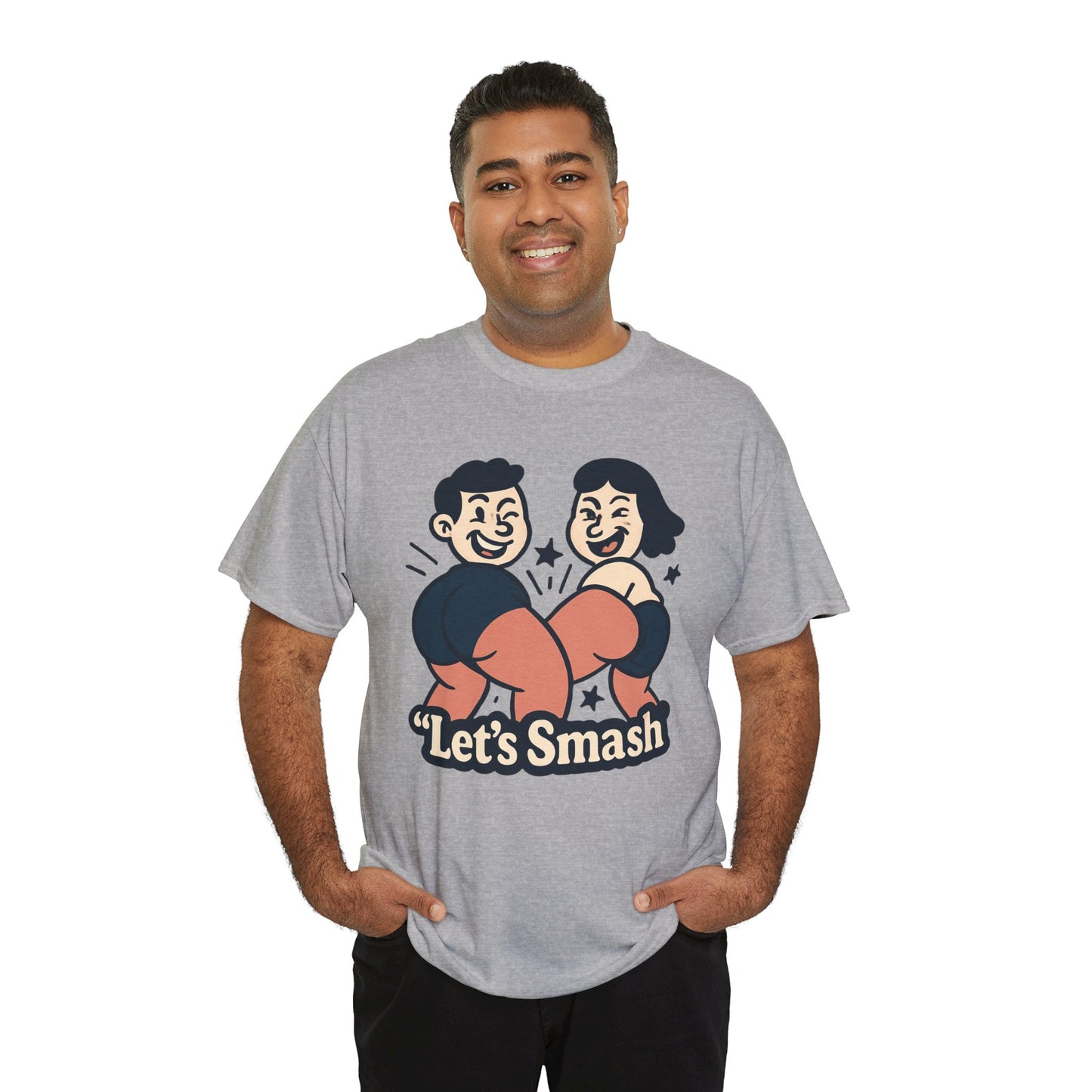 Let's Smash Tee — Retro Couples Valentine's T-Shirt