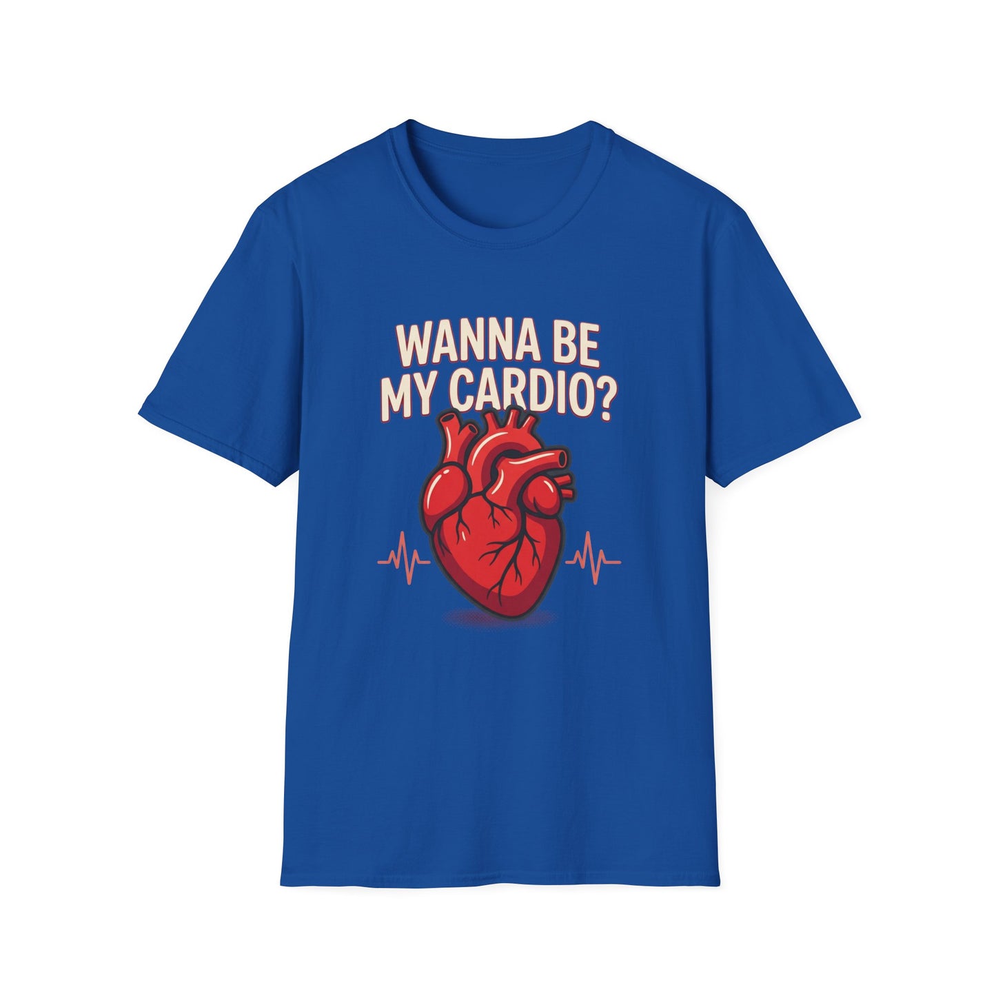Wanna Be My Cardio? T-Shirt — Cute Anatomical Heart Graphic Tee