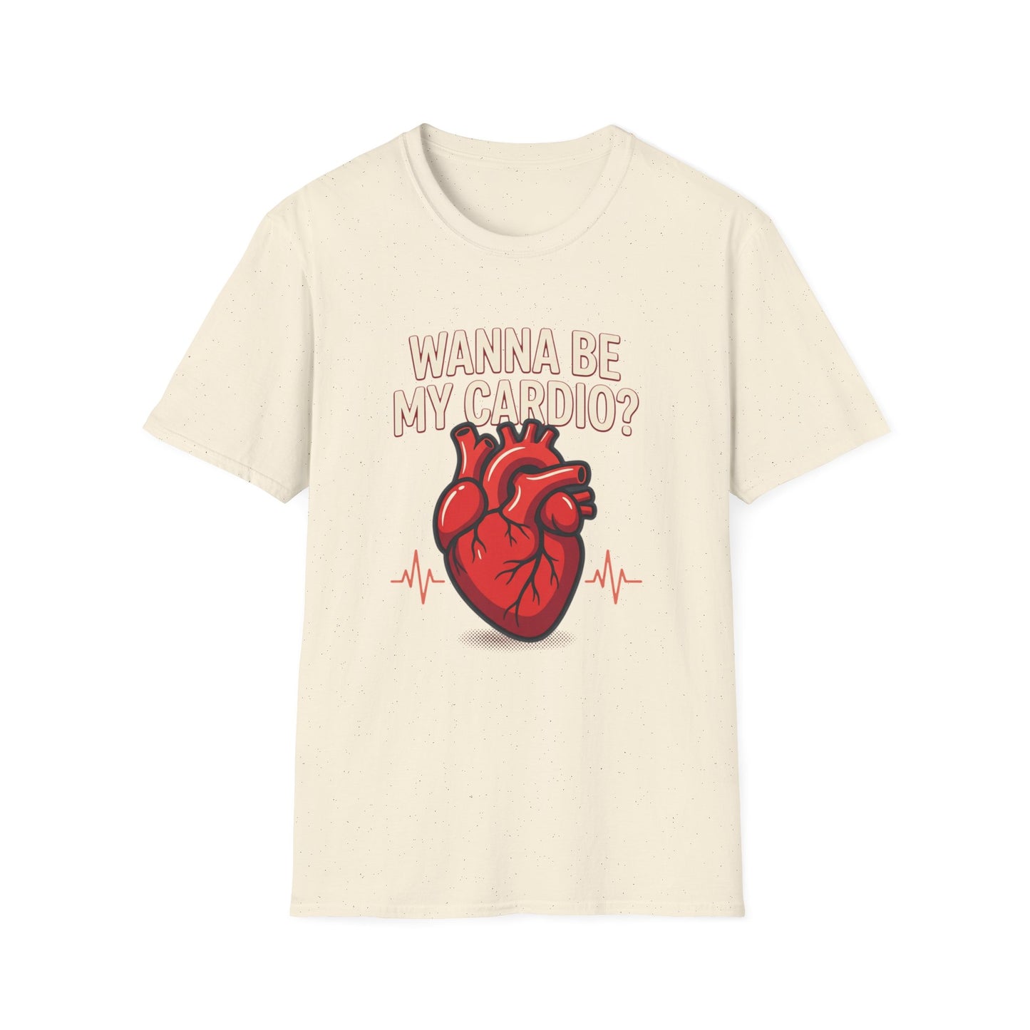 Wanna Be My Cardio? T-Shirt — Cute Anatomical Heart Graphic Tee