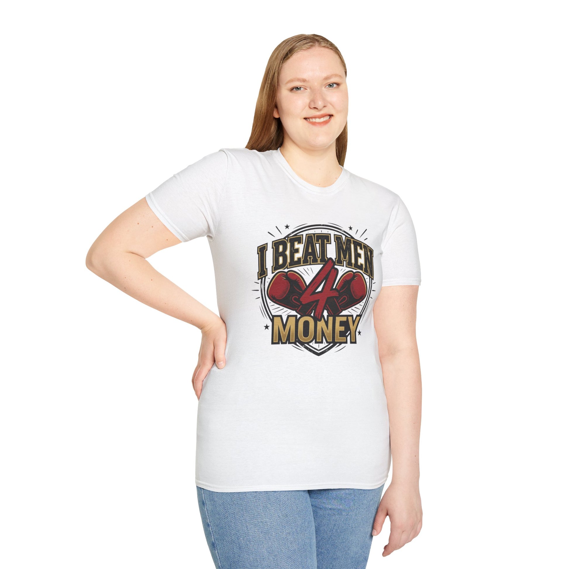 I Beat Men 4 Money Boxing T-Shirt Printify