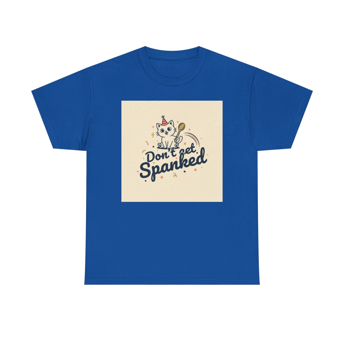 Don’t Get Spanked Cat Tee — Cute Retro Kitten Graphic T-Shirt Printify