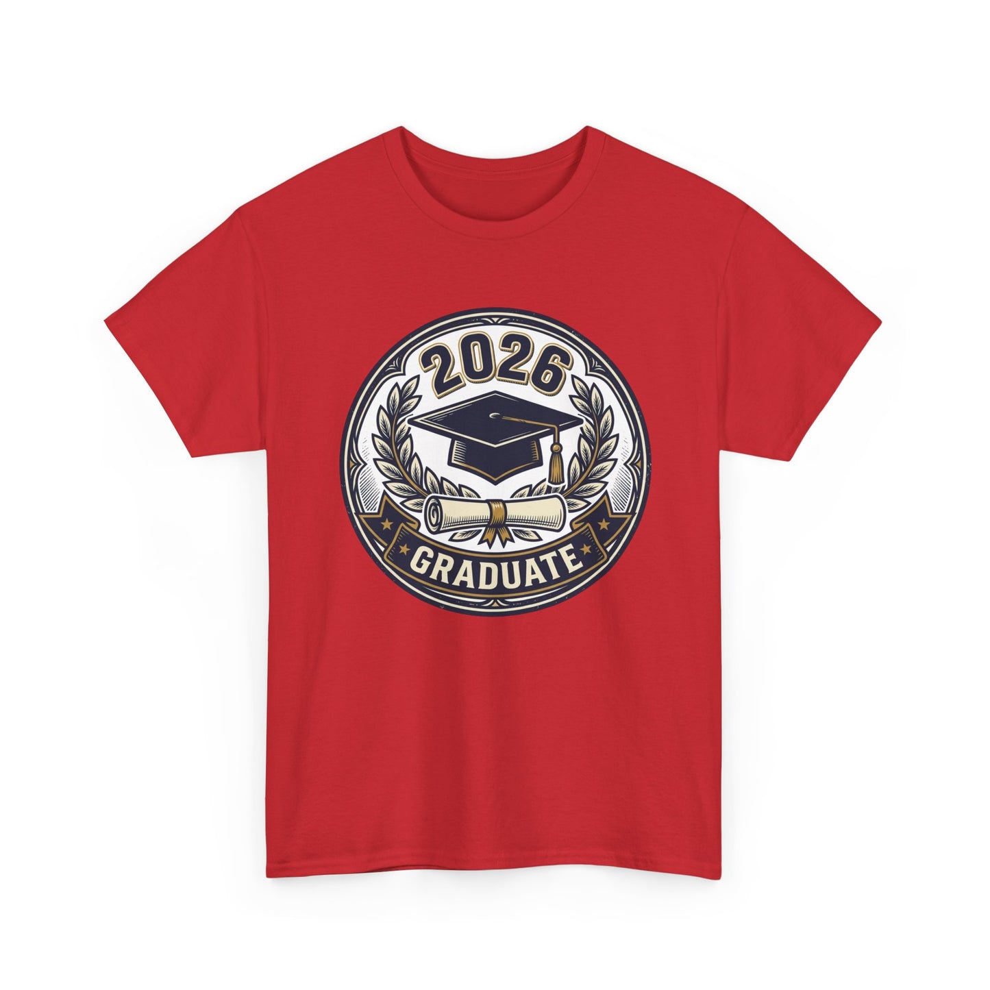 2026 Graduate T-Shirt — Graduation Cap Emblem Tee