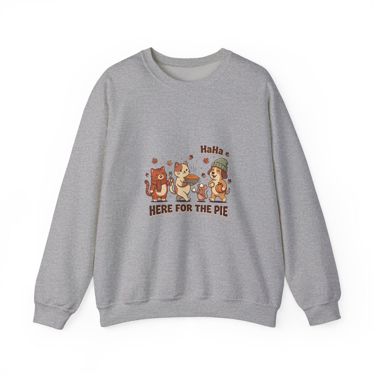 Here For The Pie Sweatshirt | Thanksgiving Turkey Pumpkin Pie Friendsgiving