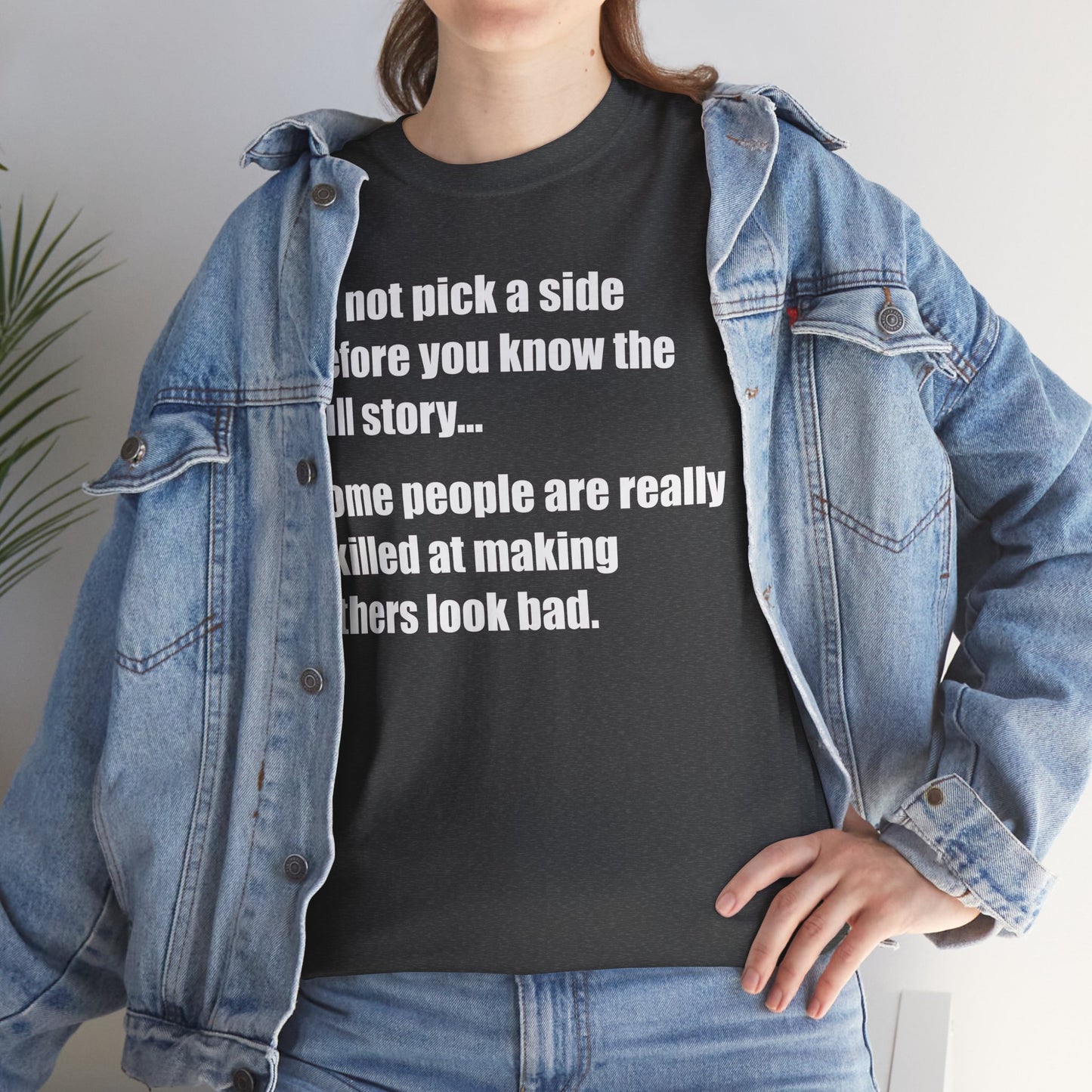 Don't pick a side before you know