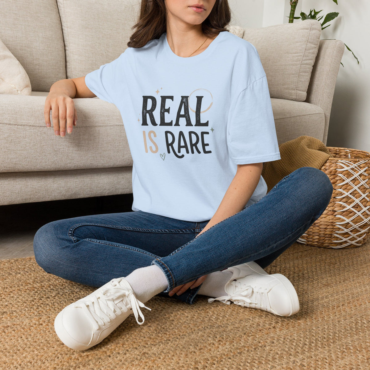 Real Is Rare Graphic Tee — Inspirational Casual Shirt