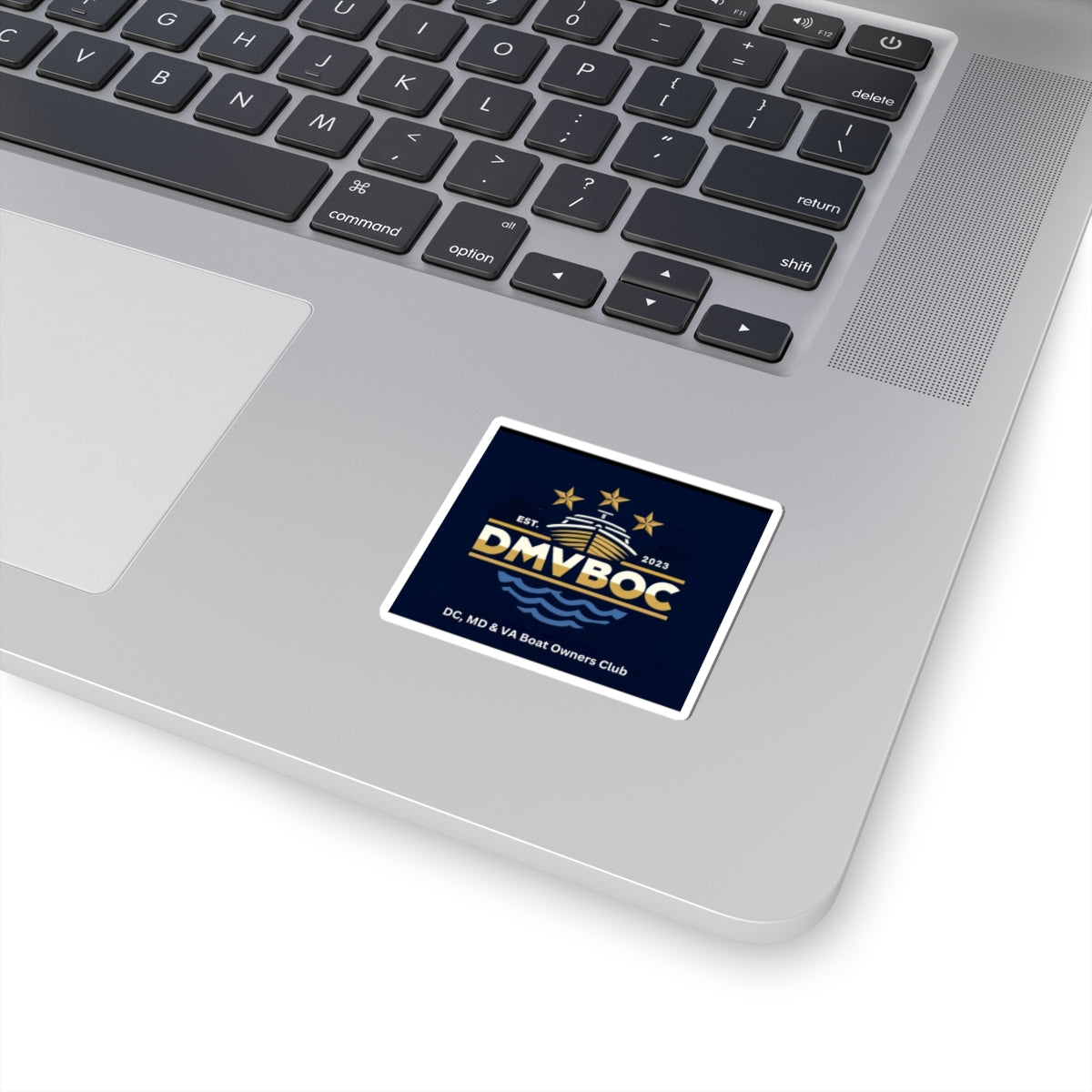 DMVBOC Boat Owners Club Sticker — DC MD & VA Nautical Emblem (Kiss-Cut)