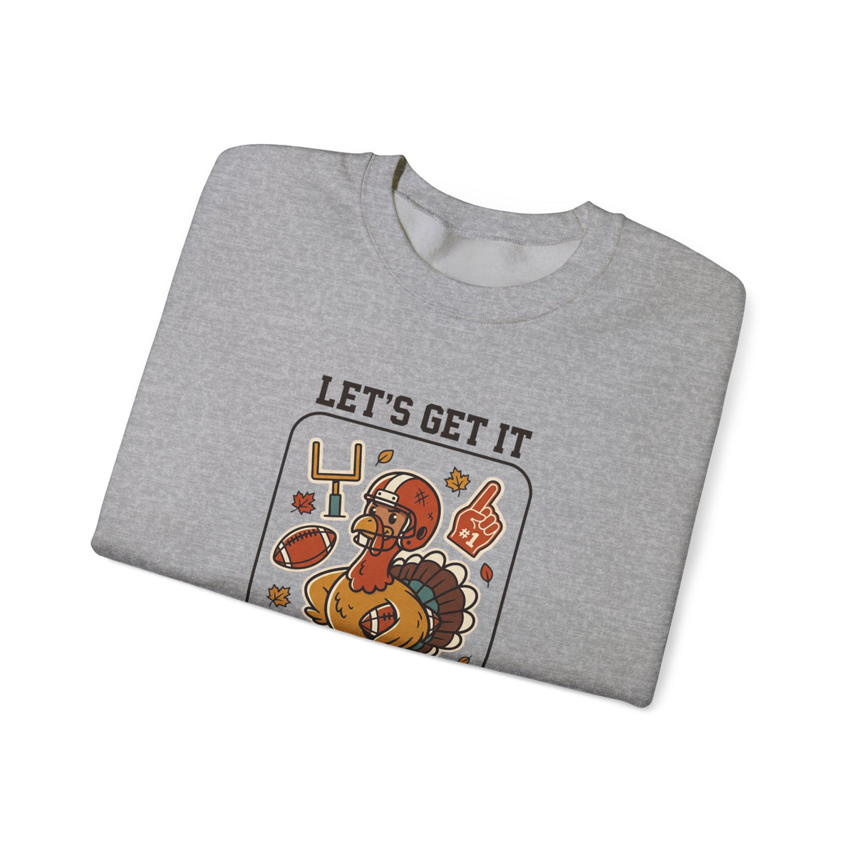 Turkey Bowl MVP Crewneck Sweatshirt | Thanksgiving Football Turkey, Fall Game Day