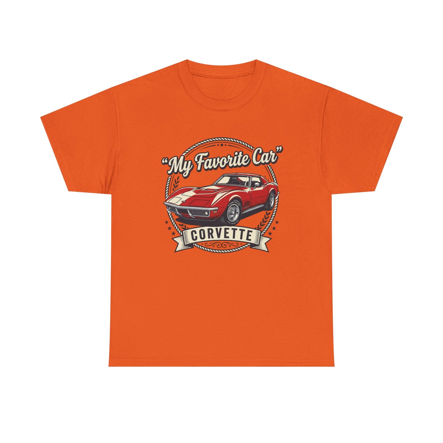 Corvette 'My Favorite Car' Classic Muscle Tee Printify