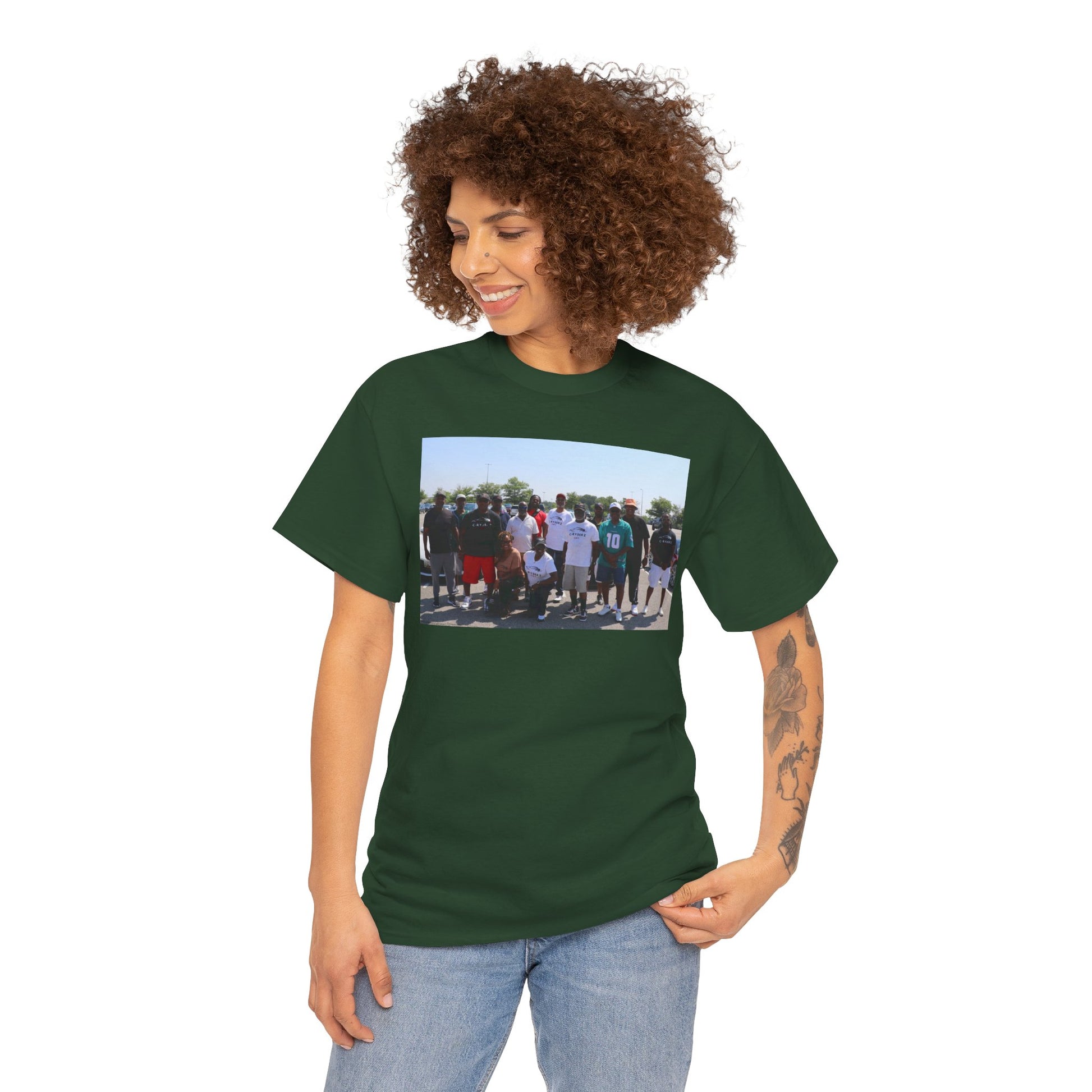 C-RYDERZ Group Photo Custom Tee — Personalized Reunion & Team Picture Shirt Printify