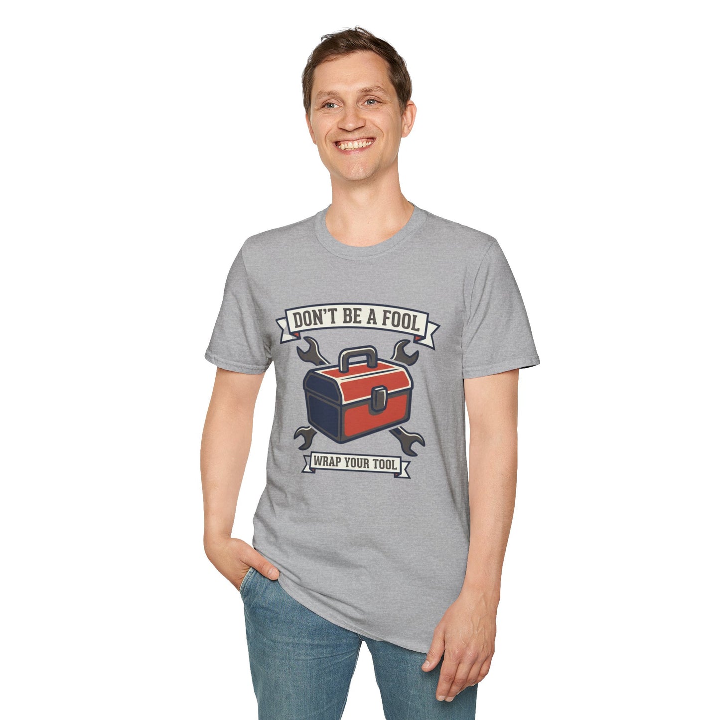 Don't Be a Fool Toolbox T‑Shirt — Wrap Your Tool Shirt for Mechanics & DIYers