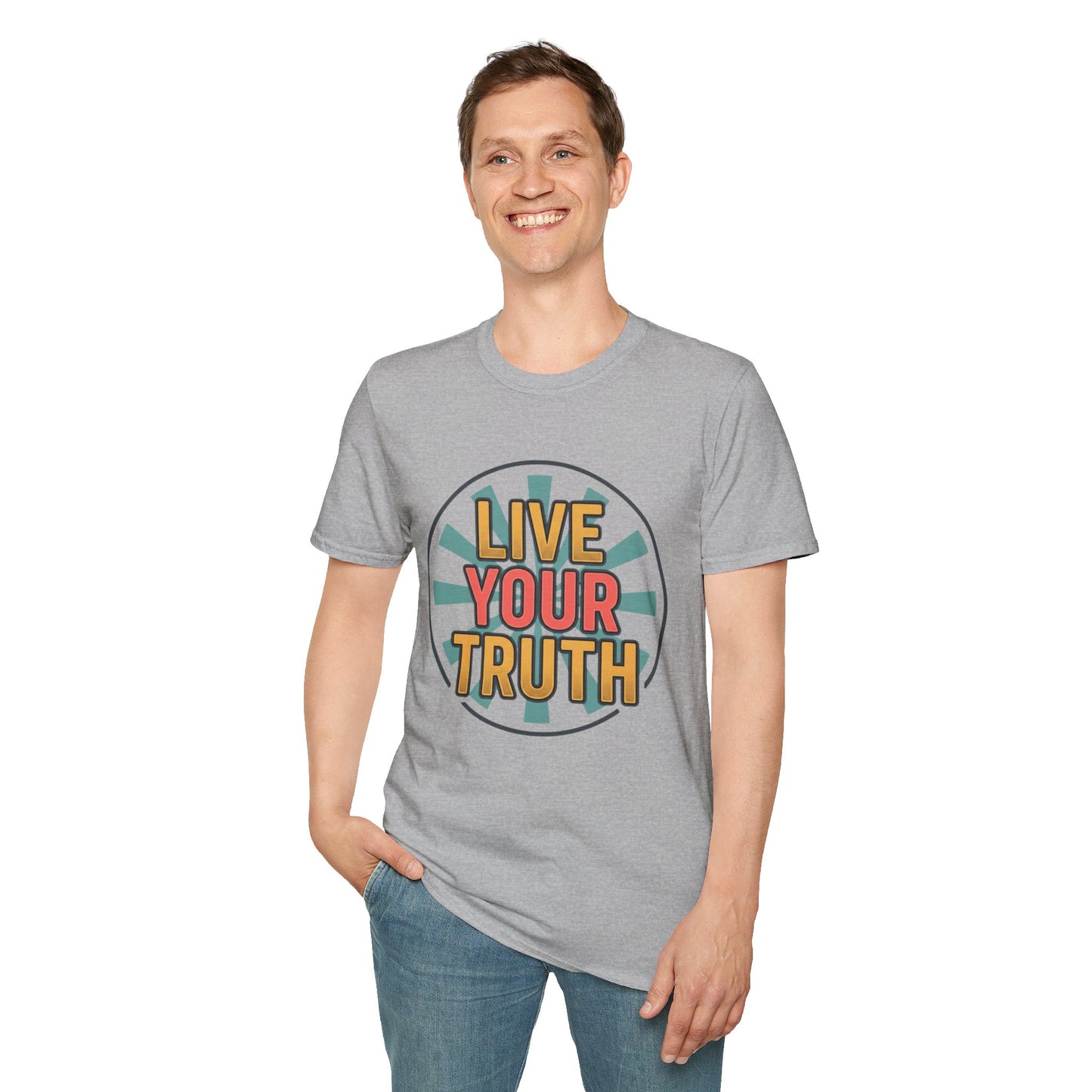 Live Your Truth T-Shirt — Retro Inspirational Graphic Tee