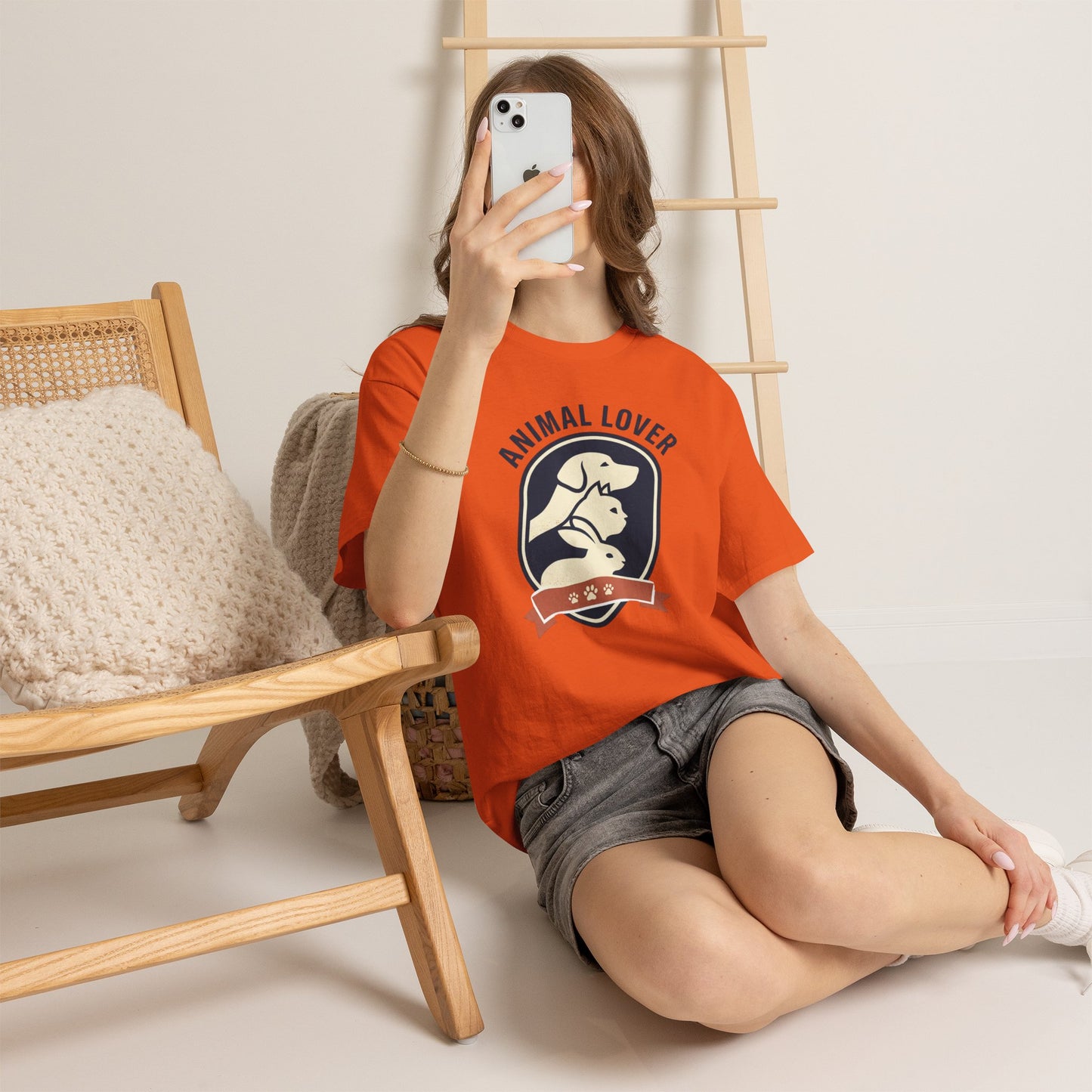 Animal Lover T-Shirt — Retro Pet Badge Tee (Dogs & Cats)