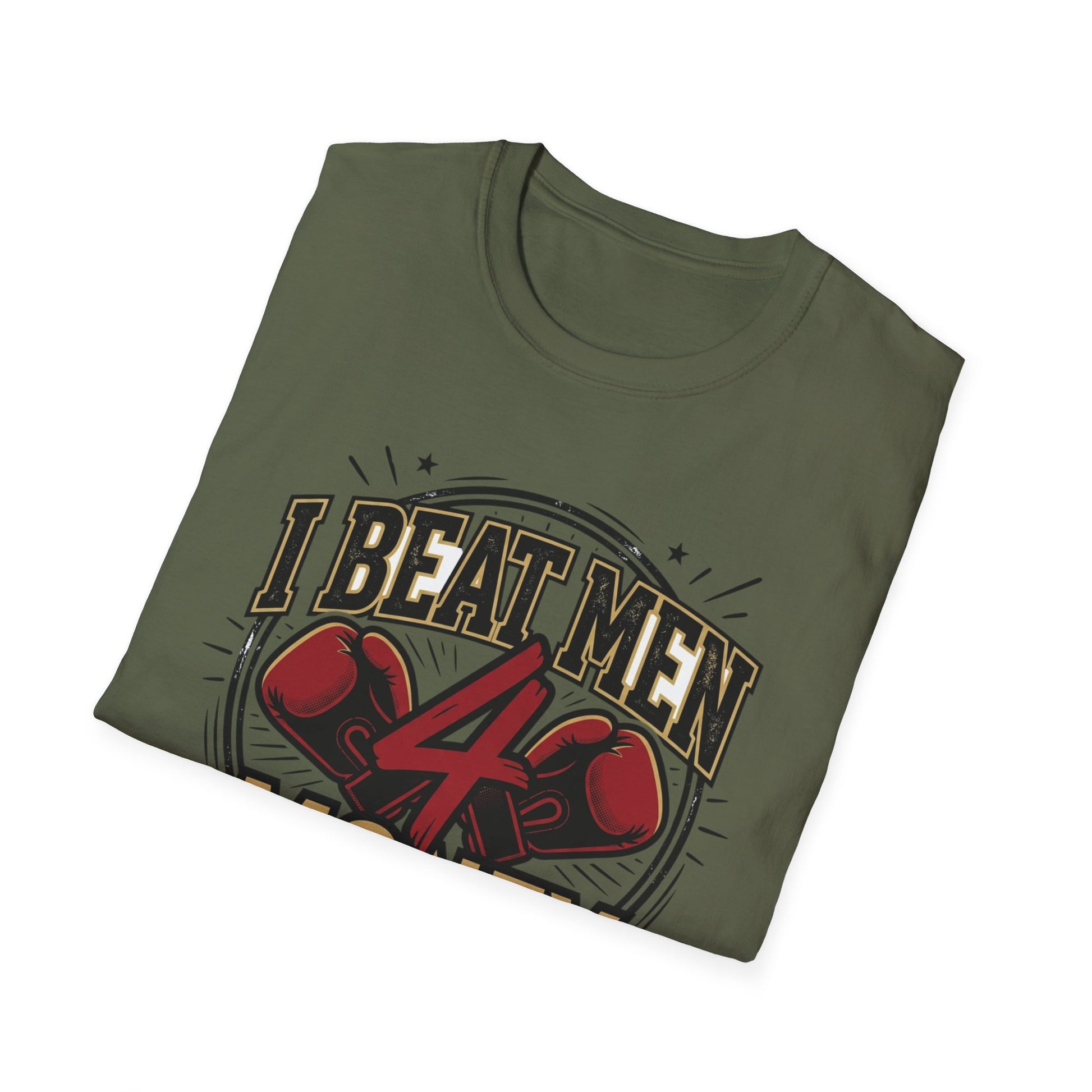 I Beat Men 4 Money Boxing T-Shirt Printify