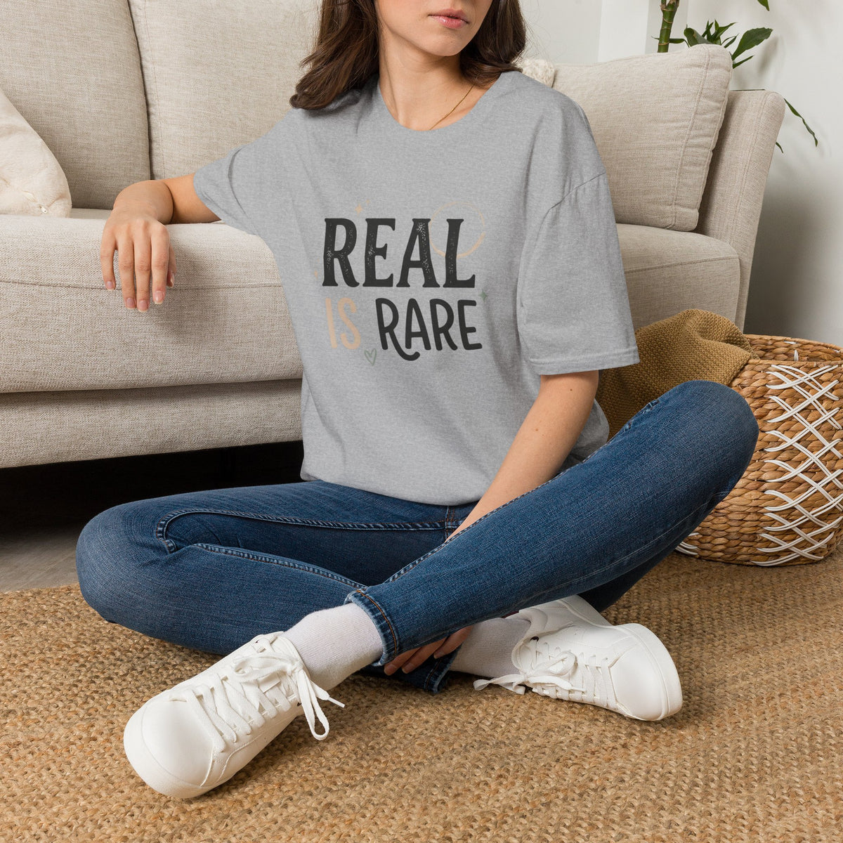 Real Is Rare Graphic Tee — Inspirational Casual Shirt