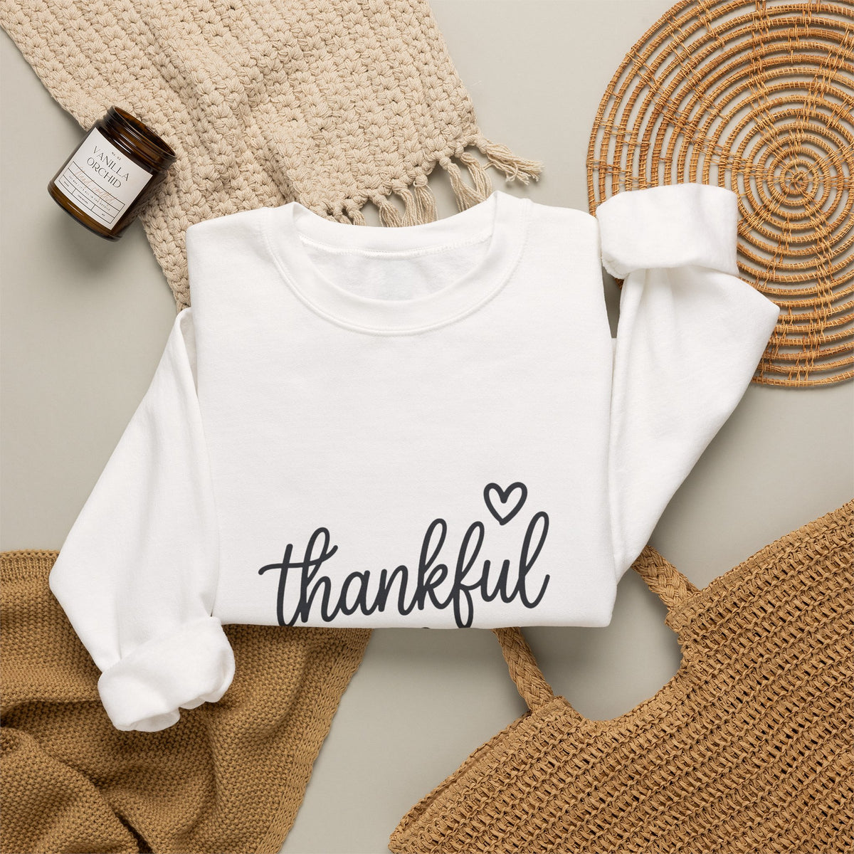 Thankful Season Crewneck Sweatshirt | Thanksgiving Thanksgiving Apparel