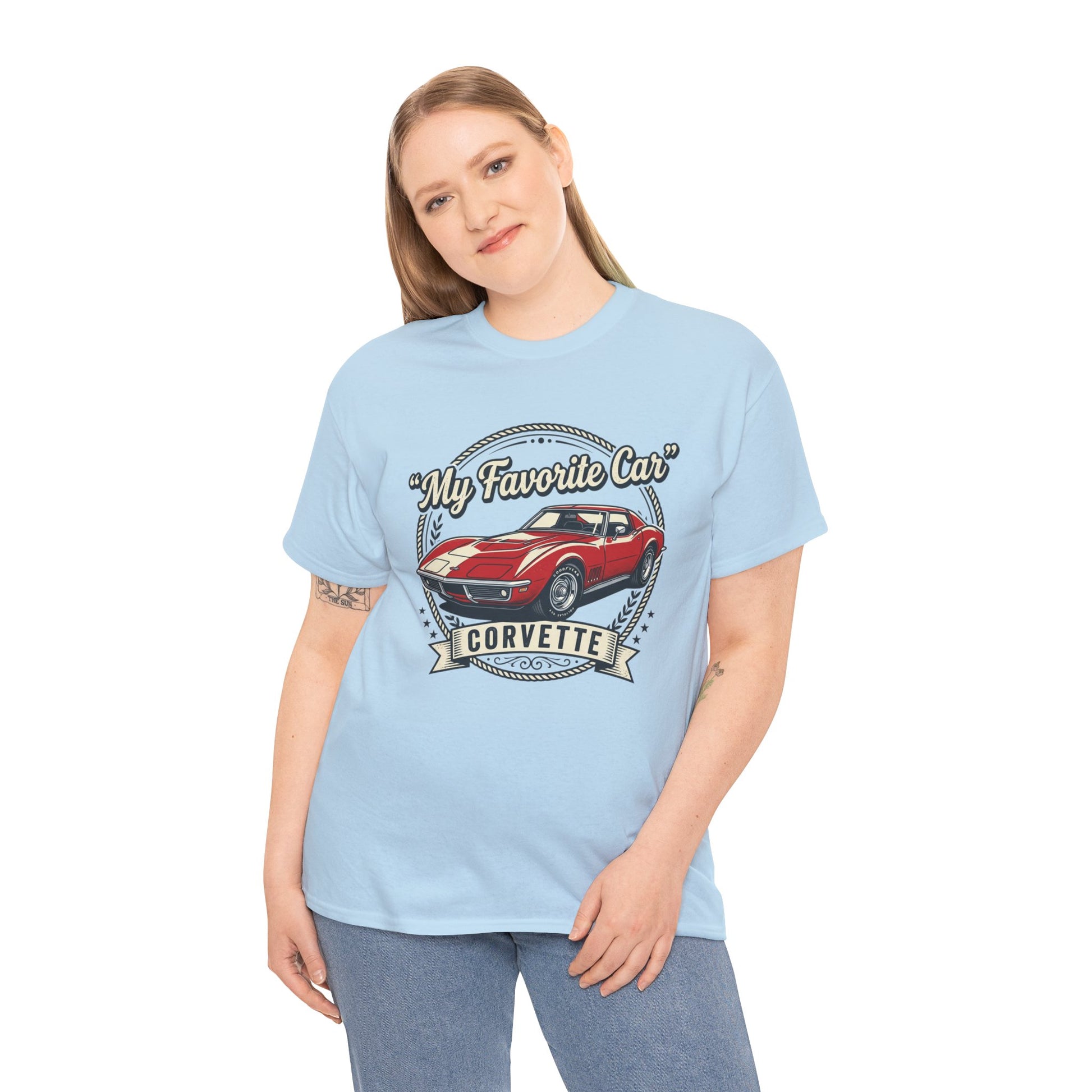 Corvette 'My Favorite Car' Classic Muscle Tee Printify