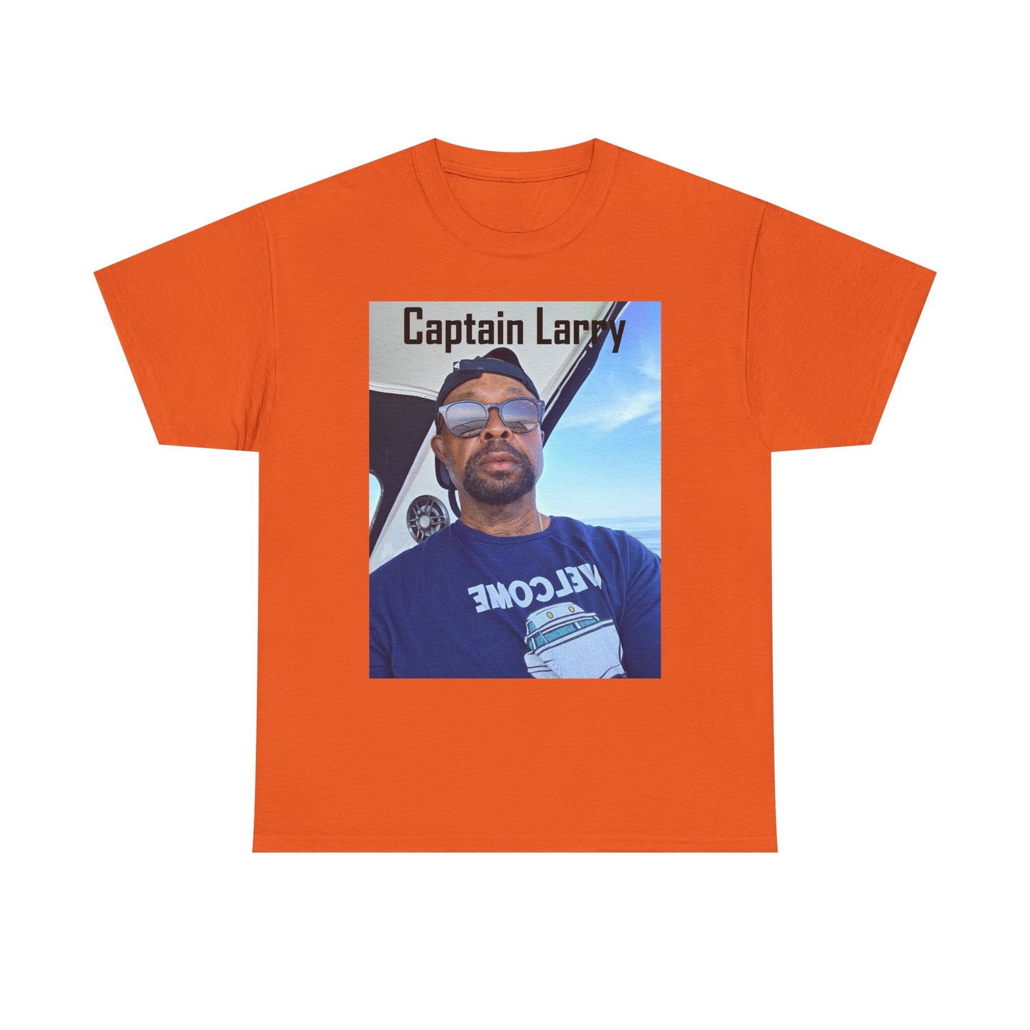 Custom Photo Print T-Shirt — Personalized Selfie Tee ("Welcome" Coffee Graphic) Printify