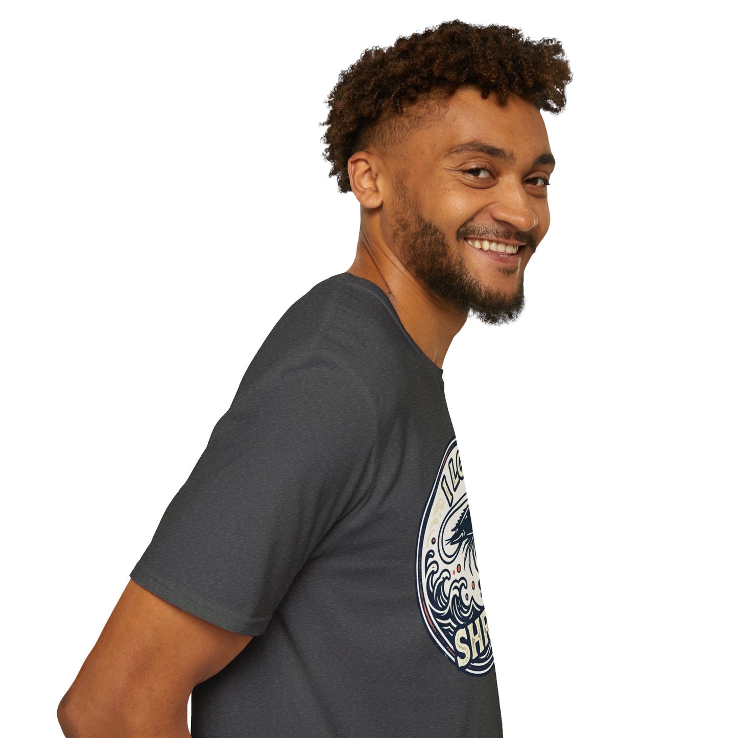 I Love Shrimp T-Shirt — Retro Seafood Crew Tee