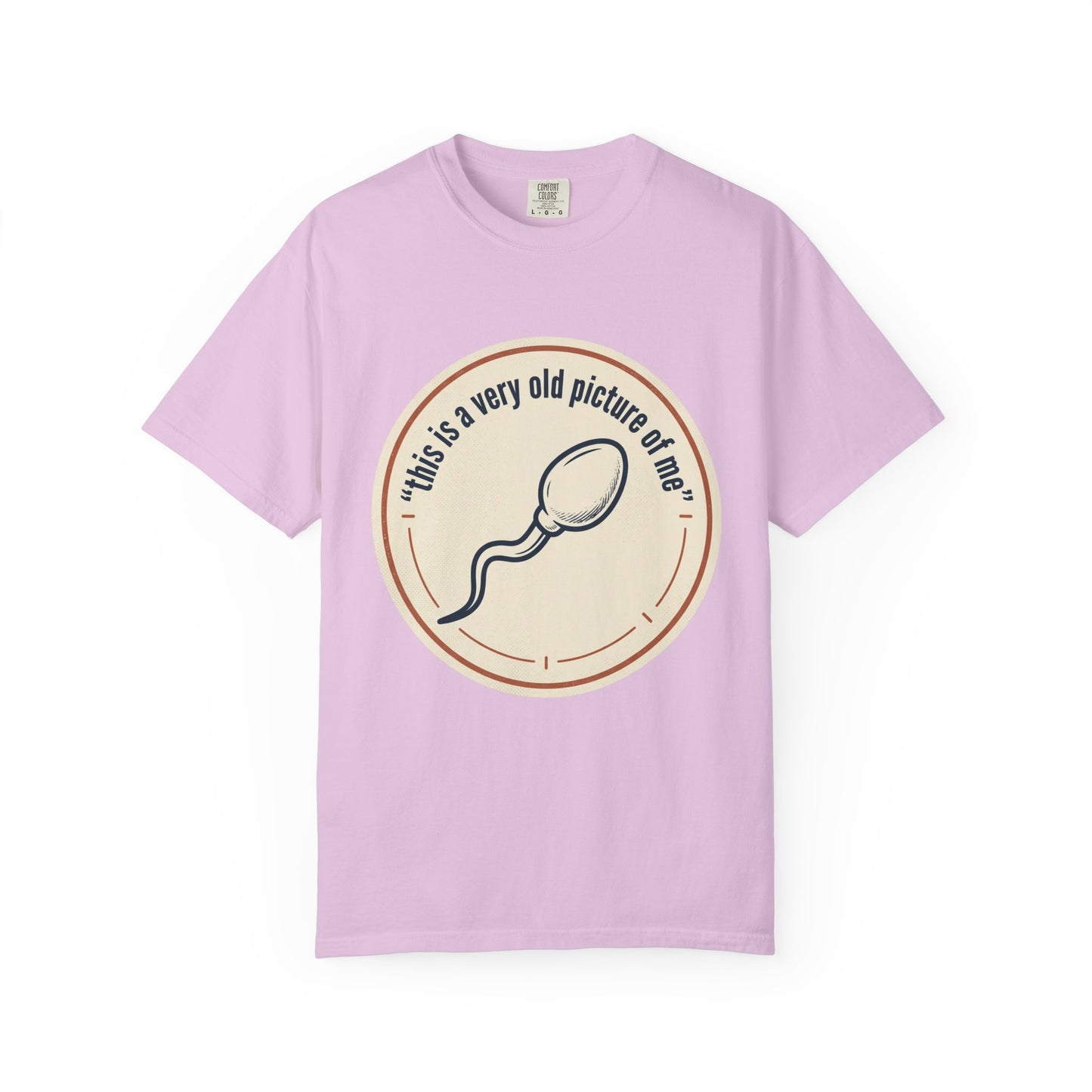 Vintage Sperm Graphic T-Shirt — "this is a very old picture of me"