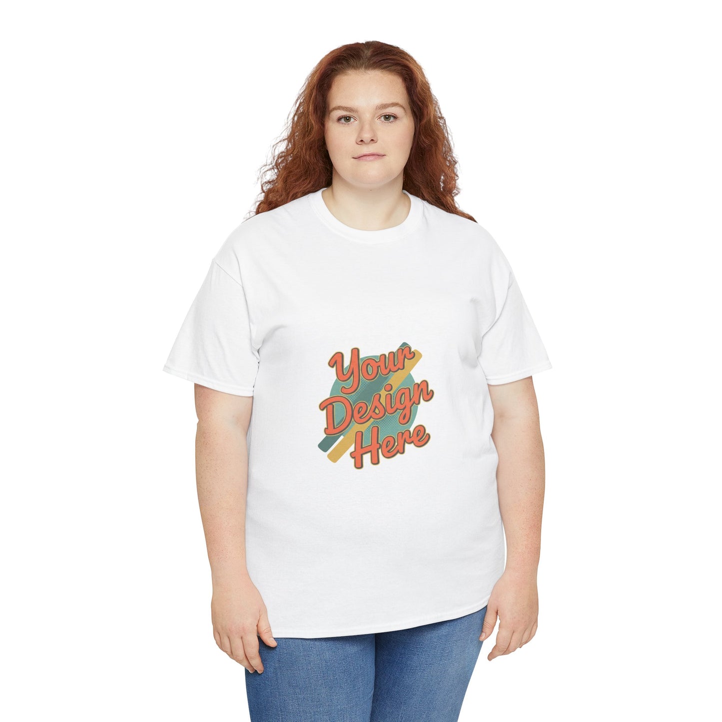 Custom Tee — "Your Design Here" Casual T‑Shirt Printify