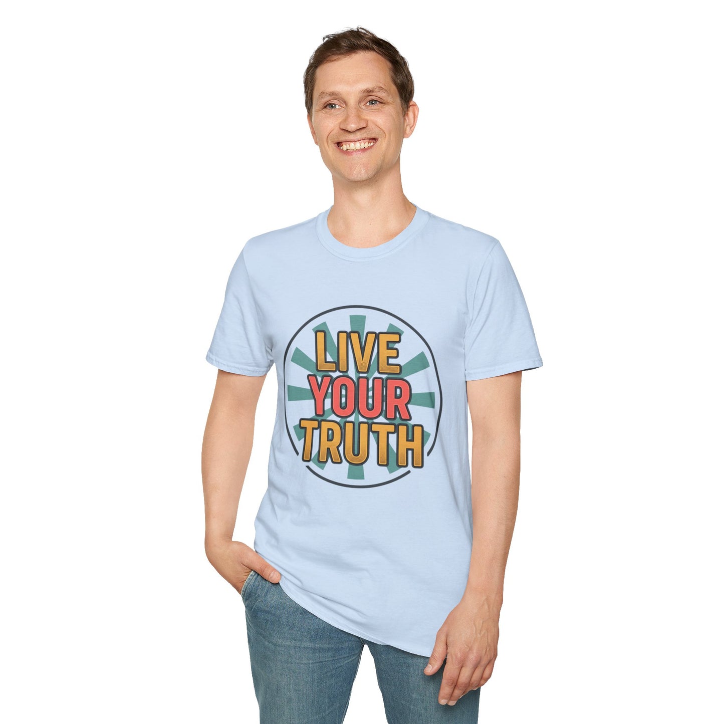 Live Your Truth T-Shirt — Retro Inspirational Graphic Tee