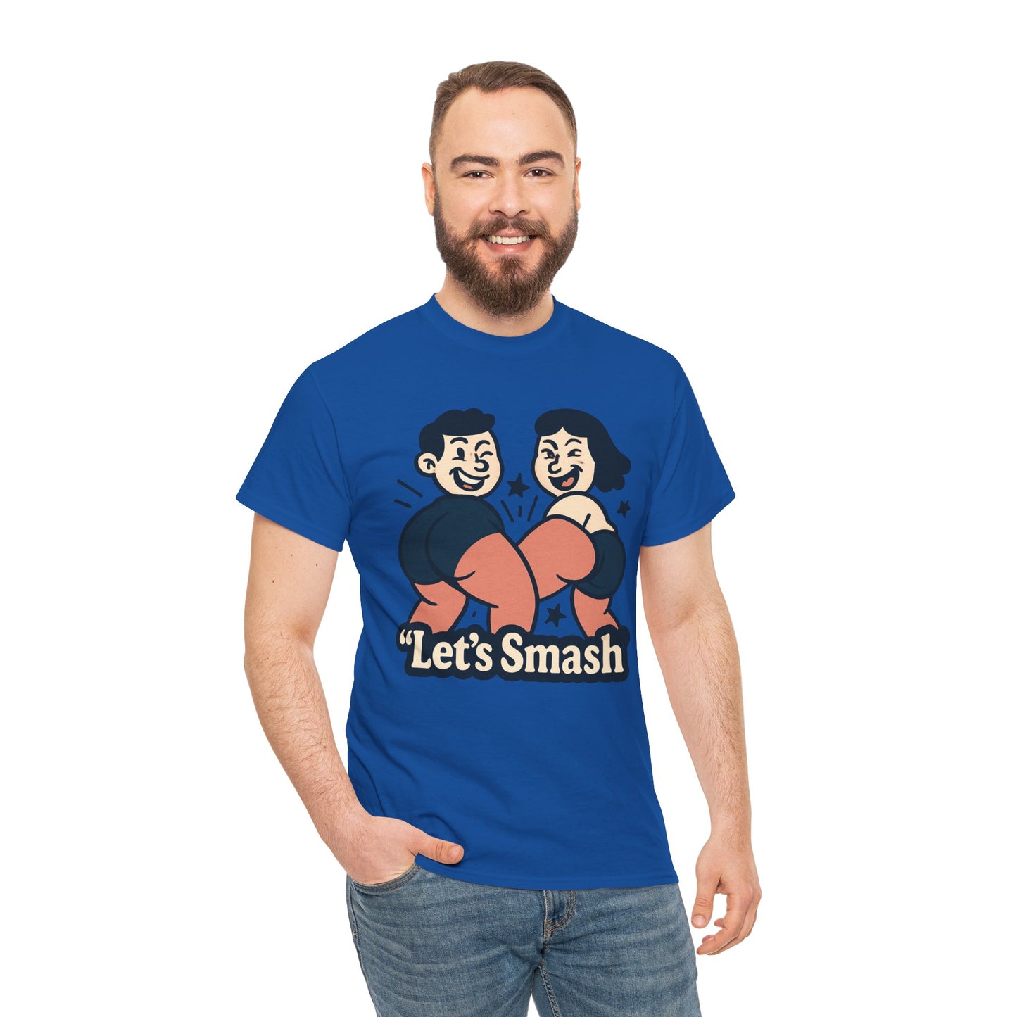 Let's Smash Tee — Retro Couples Valentine's T-Shirt