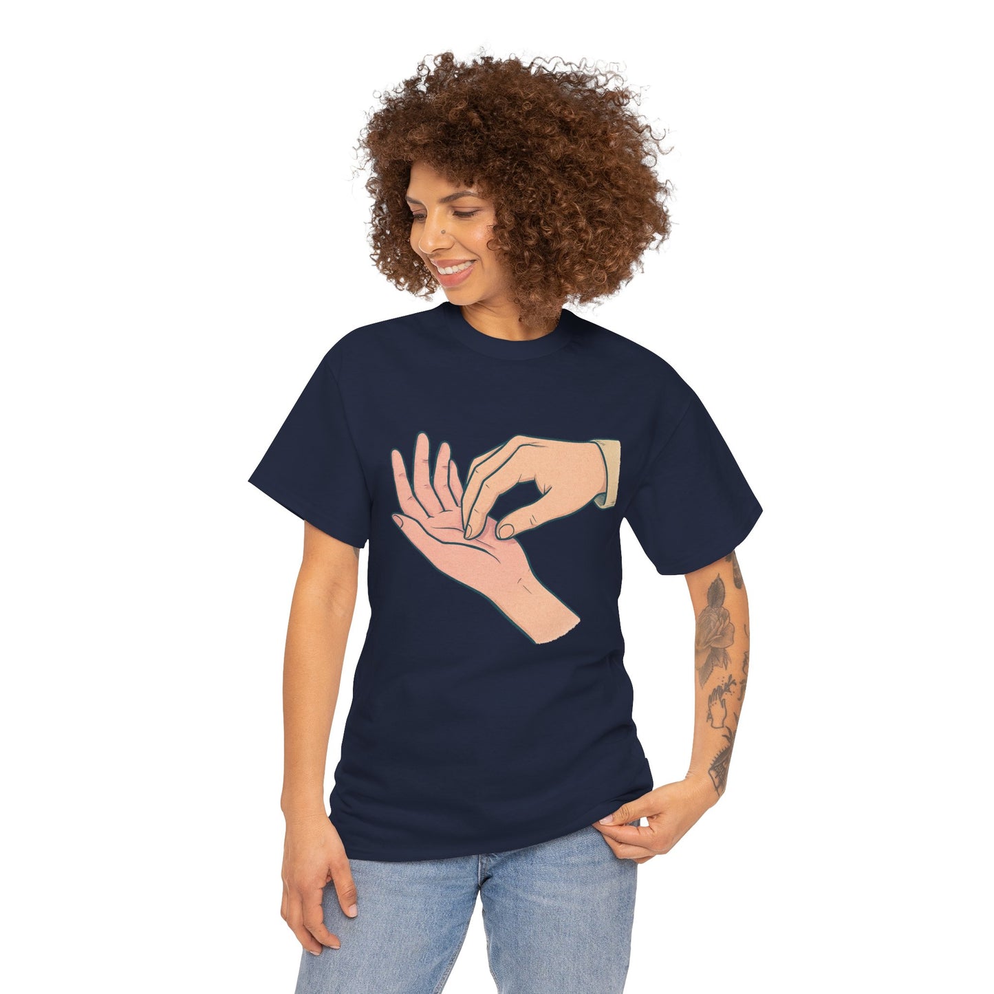 T-Shirt - Gentle Palm Reading Illustration Tee