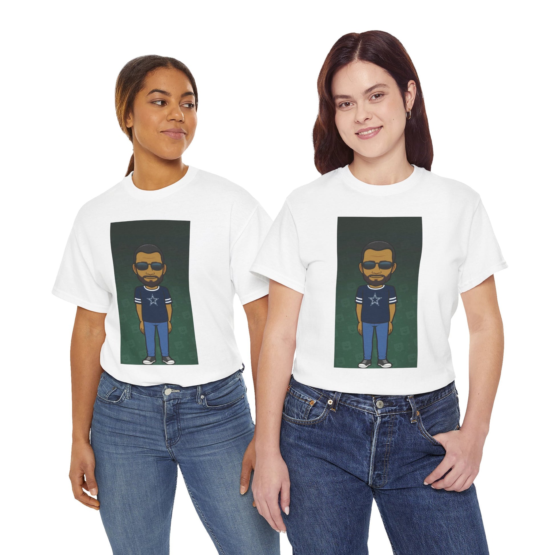 Cartoon Guy Graphic Tee — Personalized Avatar Shirt Printify