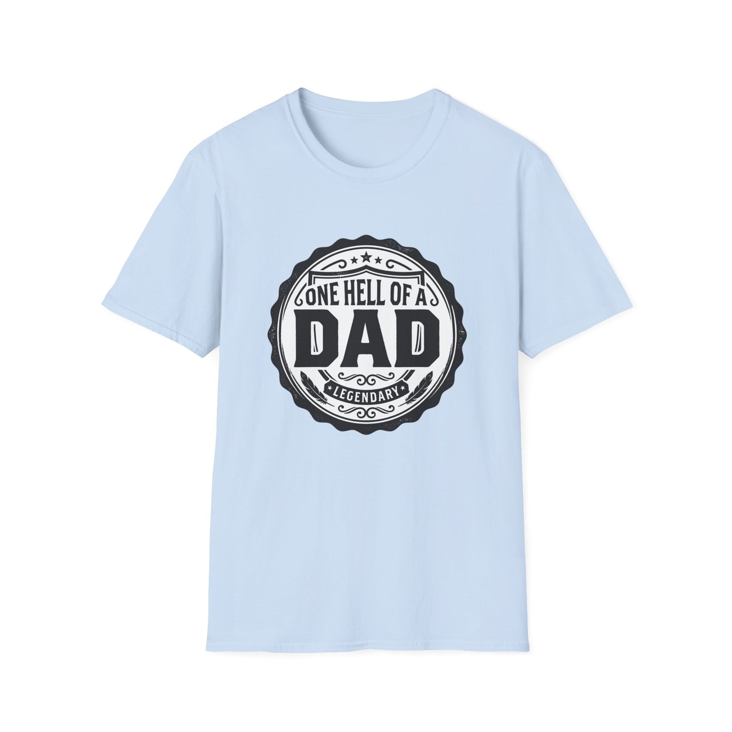 Gone Hell of a Dad T‑Shirt — Vintage Badge Father's Day Gift