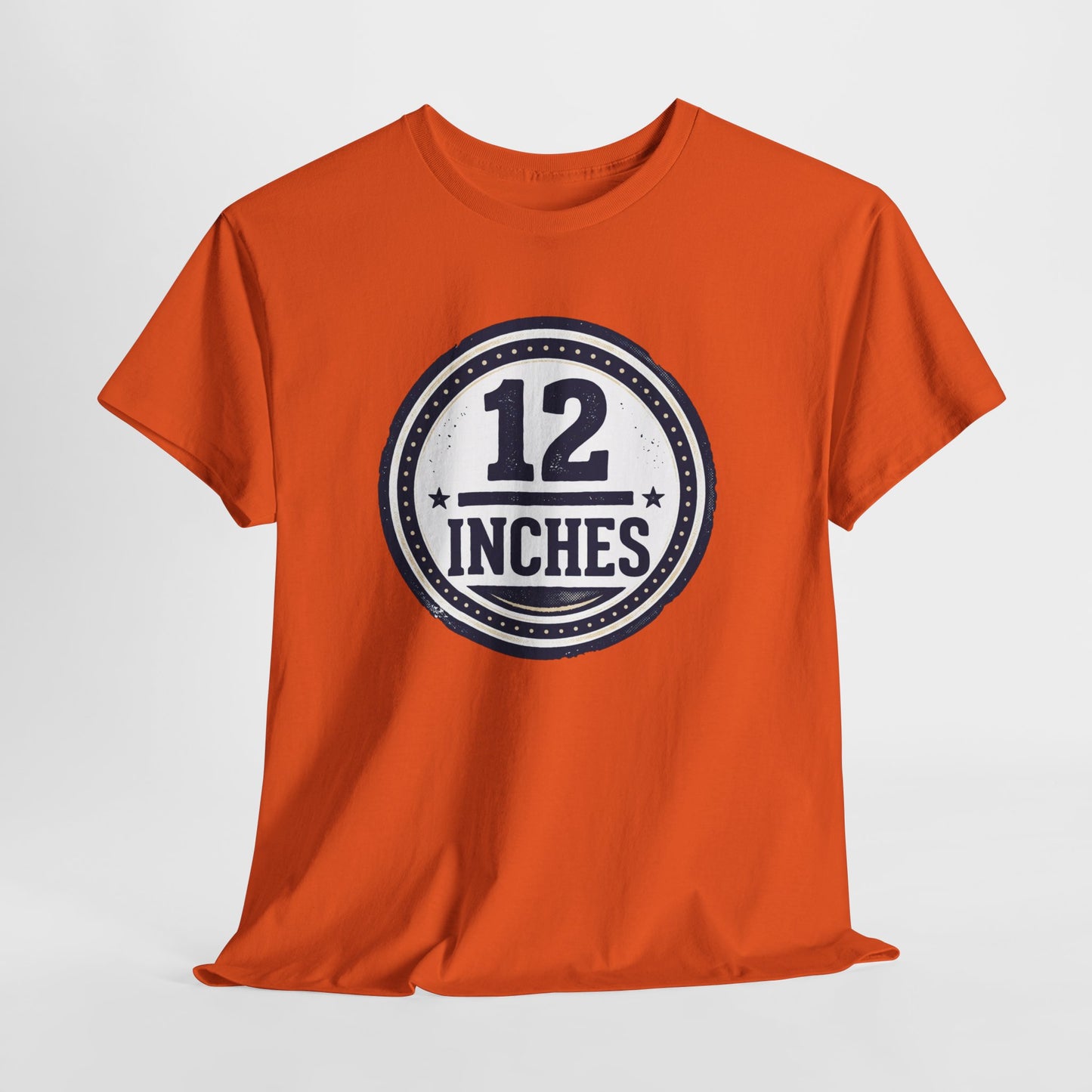 12 Inches Badge T-Shirt — Vintage Stamp Graphic Tee