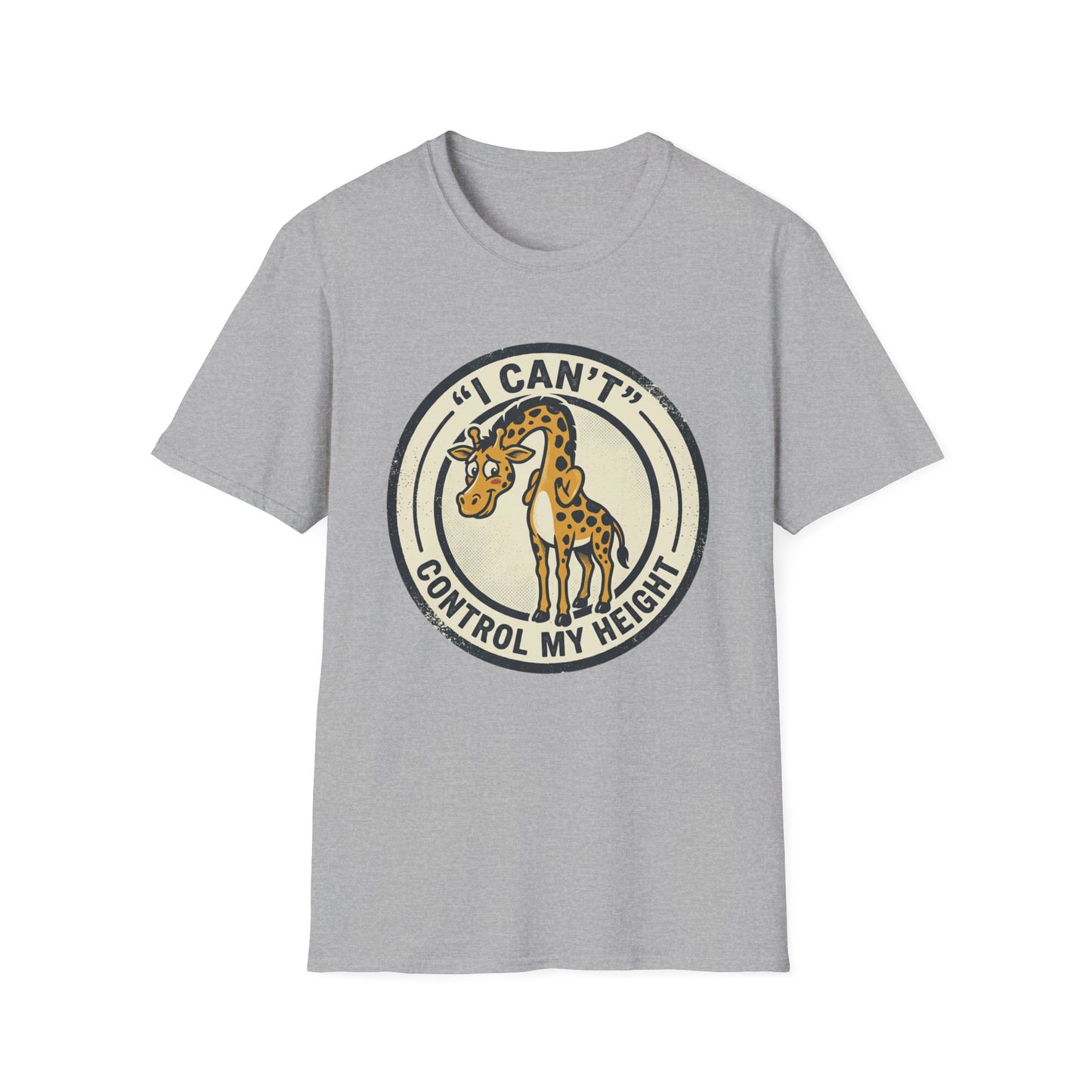 Giraffe 'I Can't Control My Height' T-Shirt