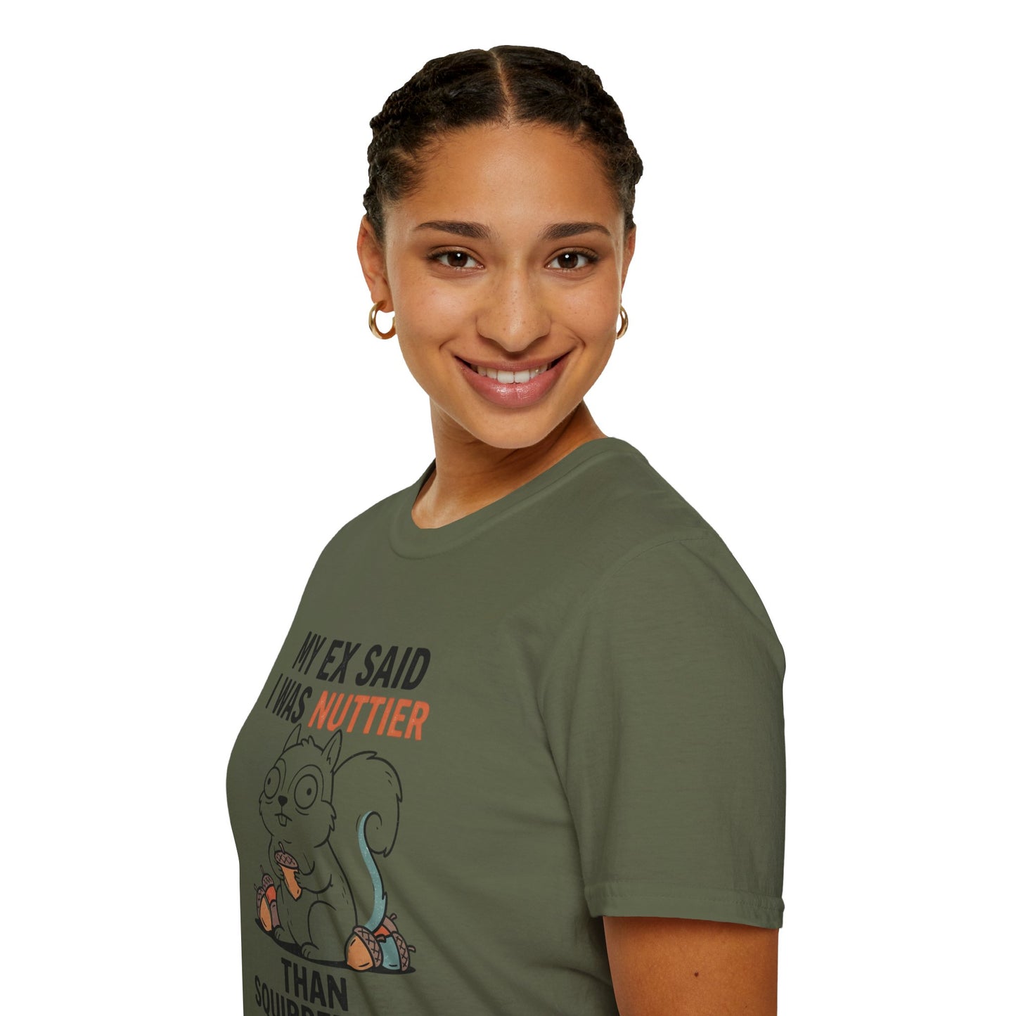 'My Ex Said I Was Nuttier Than Squirrel Shit' T-Shirt — Cute Squirrel Graphic Funny