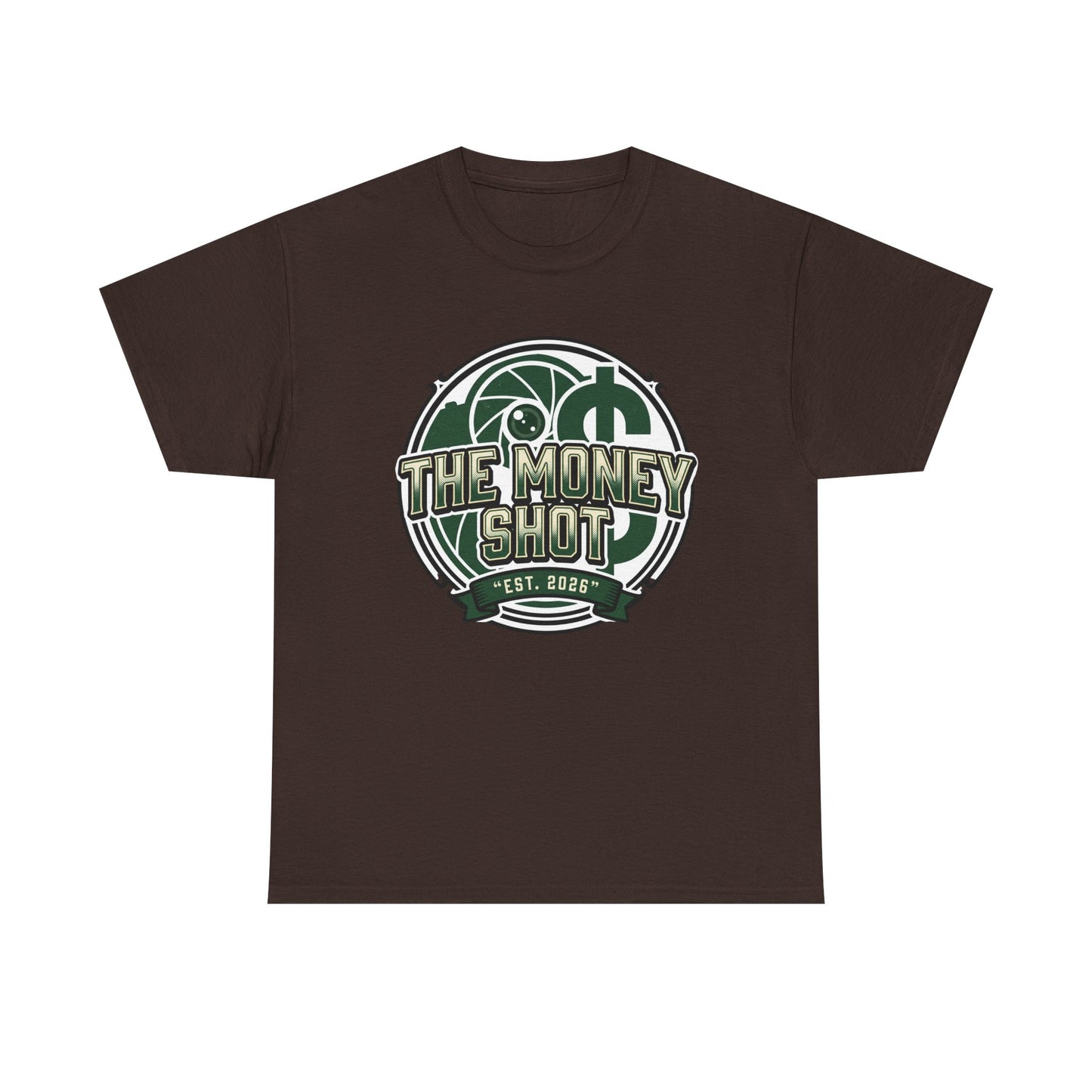 The Money Shot Graphic Tee — Retro Dollar Logo T-Shirt