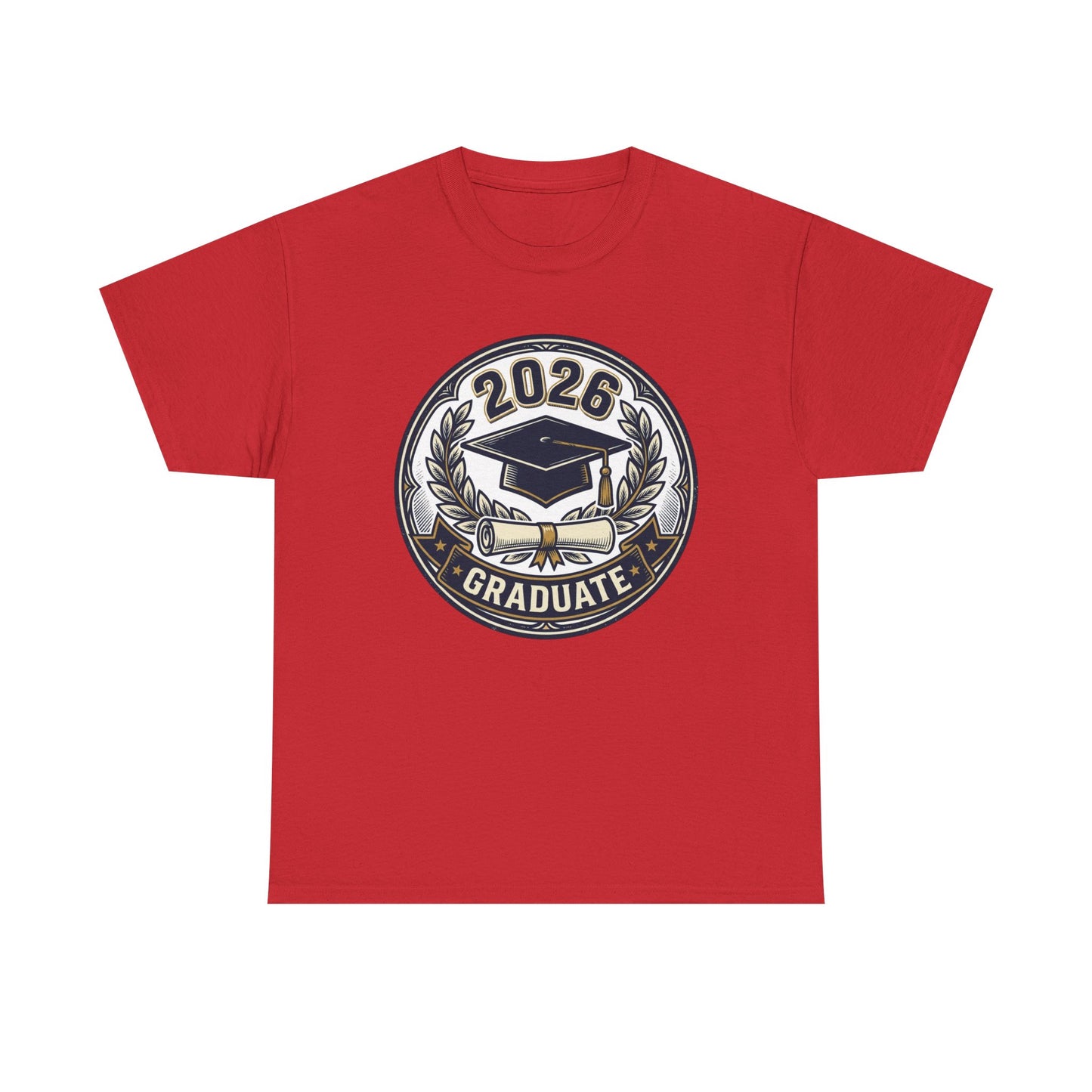 2026 Graduate T-Shirt — Graduation Cap Emblem Tee