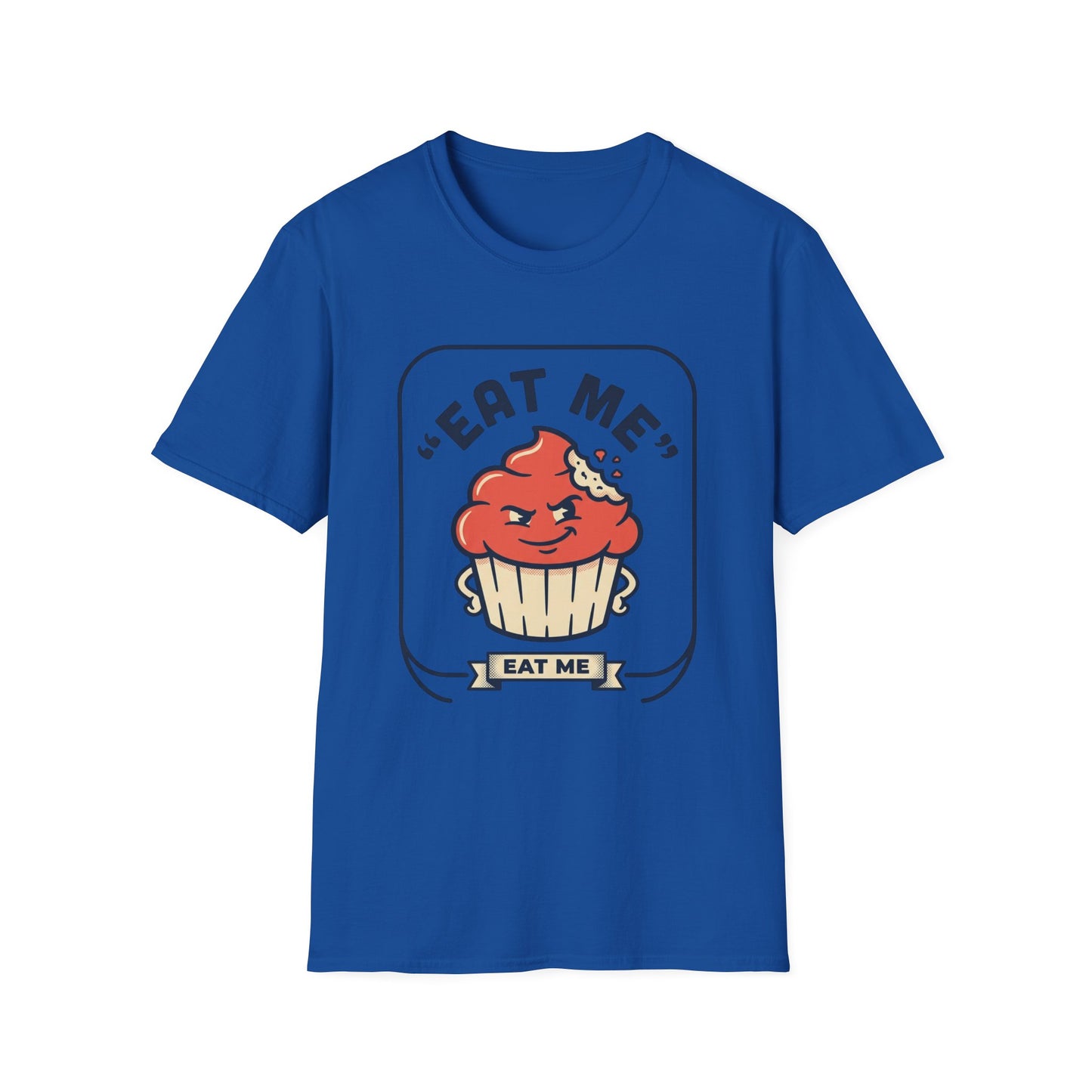 Cupcake Graphic T-Shirt — "Eat Me" Retro Dessert Tee