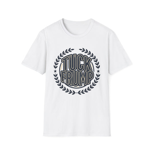 "Tuck Frump" Vintage Laurel Emblem Political Satire Tee