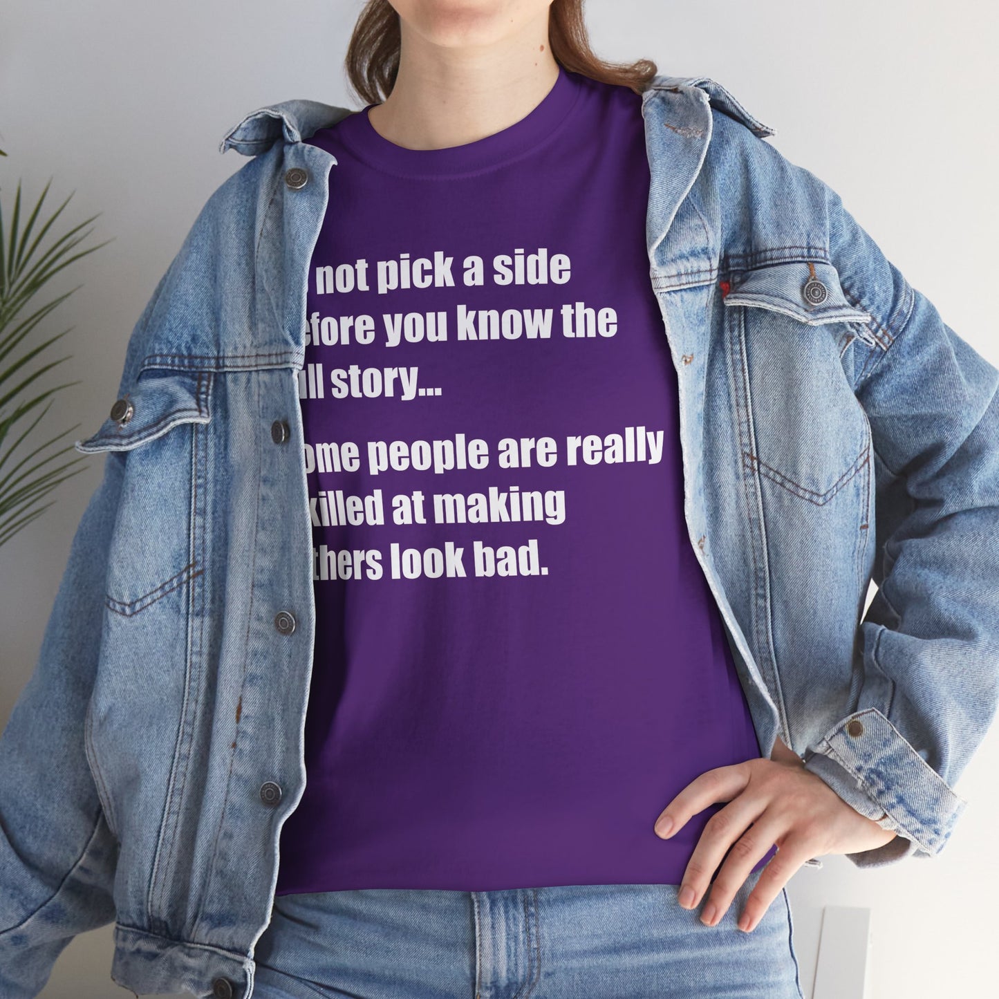Don't pick a side before you know