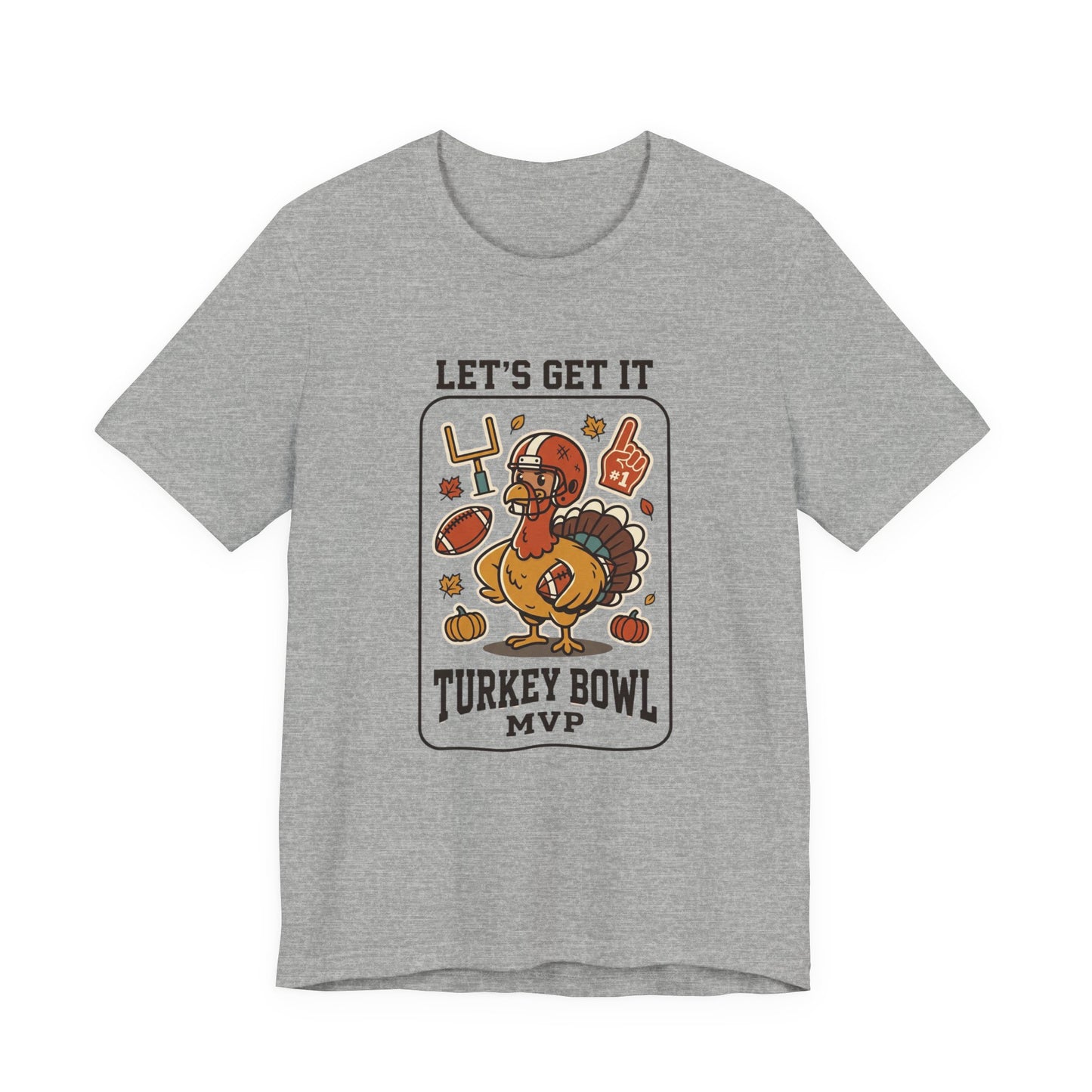 Turkey Bowl MVP T-Shirt | Thanksgiving football, pumpkin pie harvest