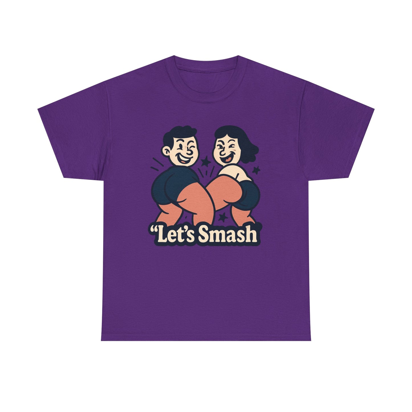 Let's Smash Tee — Retro Couples Valentine's T-Shirt